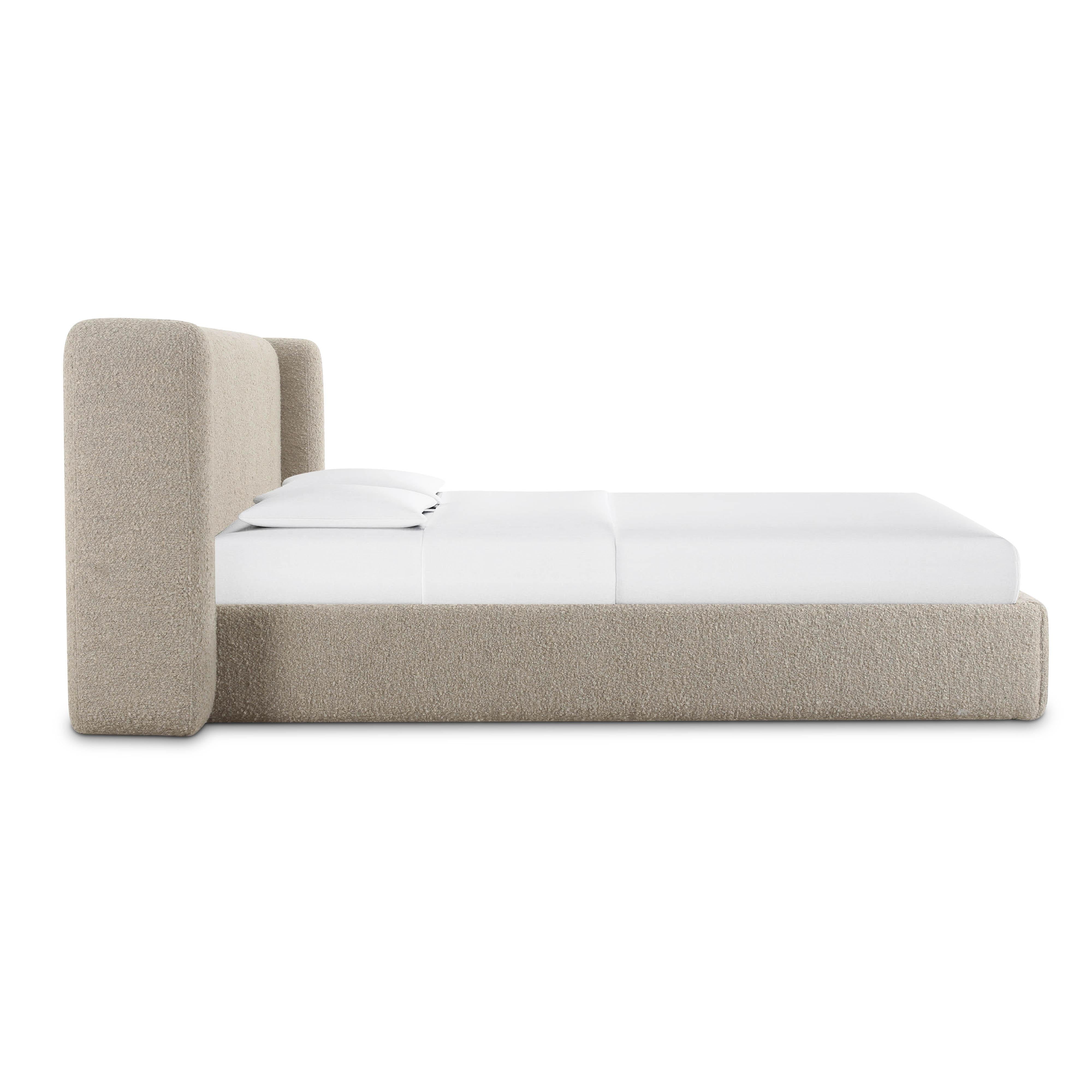 Babette Tan Boucle King Bed