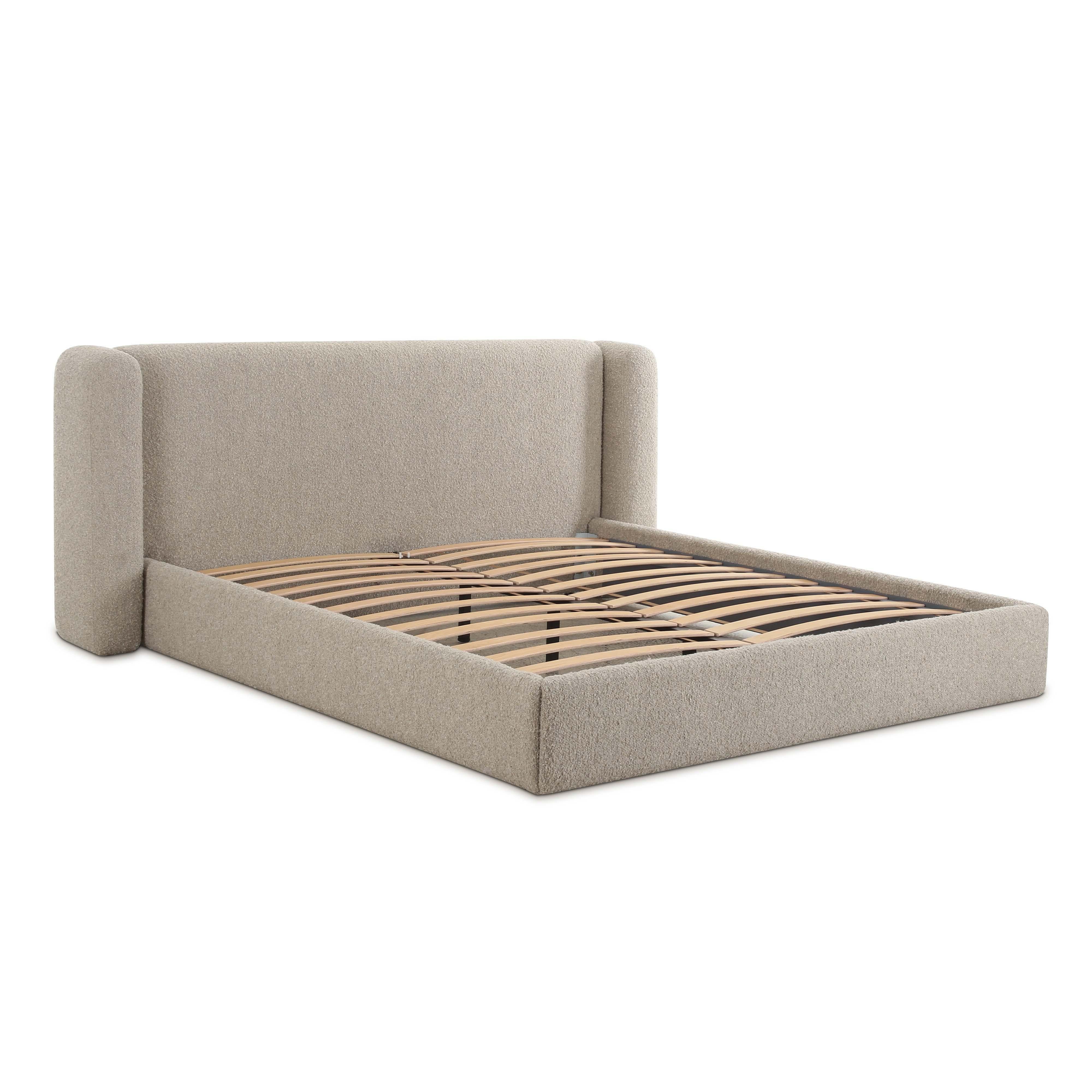 Babette Tan Boucle King Bed
