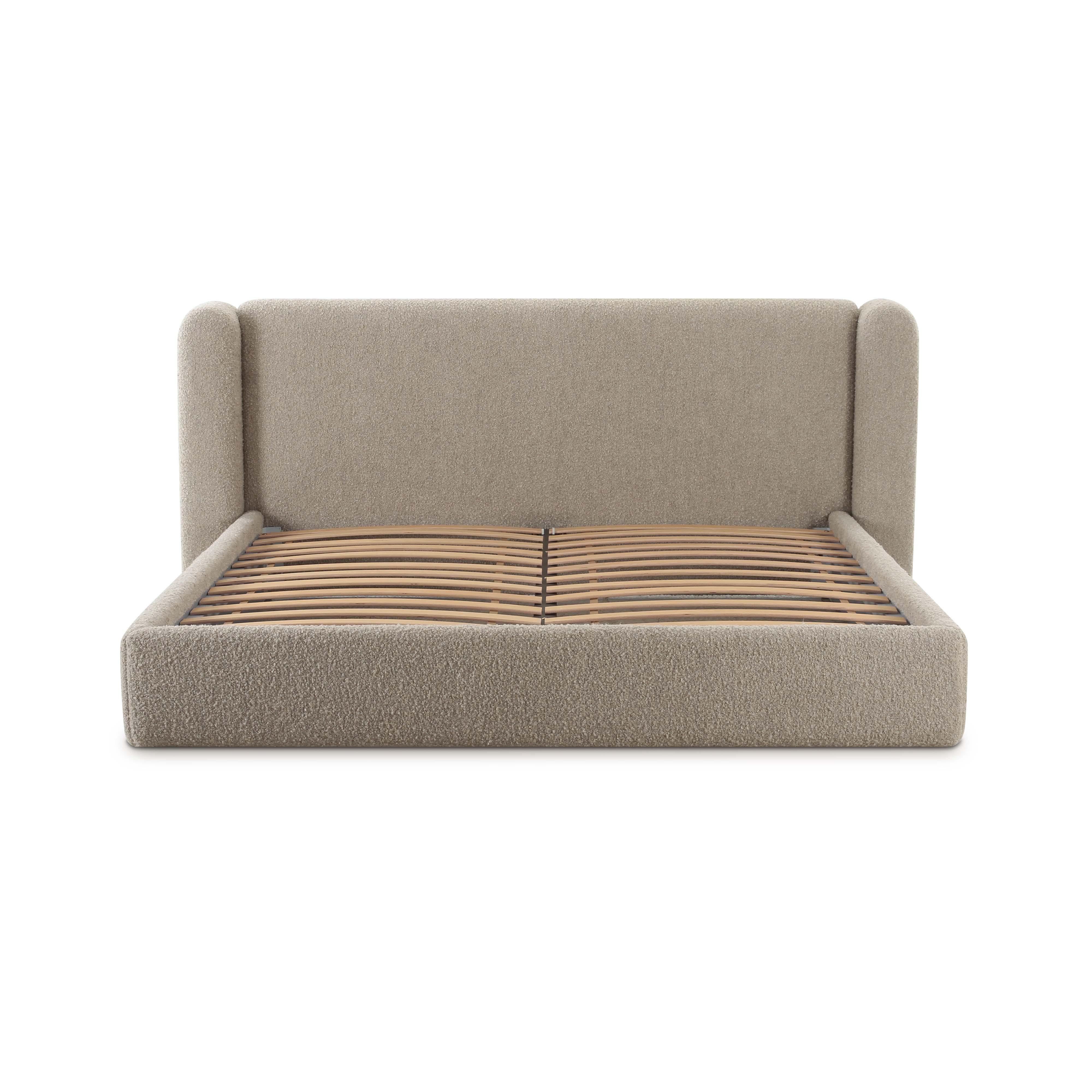 Babette Tan Boucle King Bed
