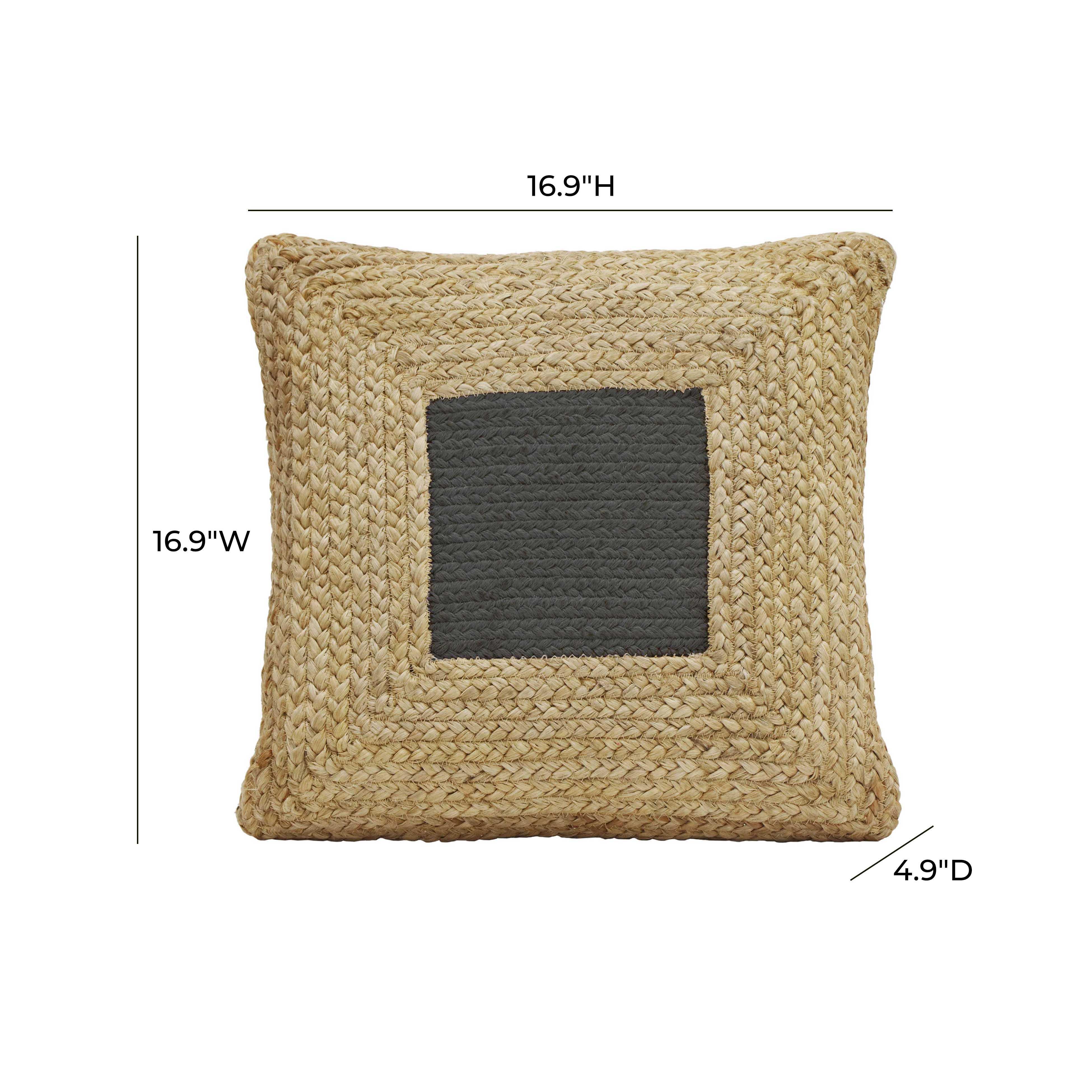 Blank Mind Black Square Accent Pillow