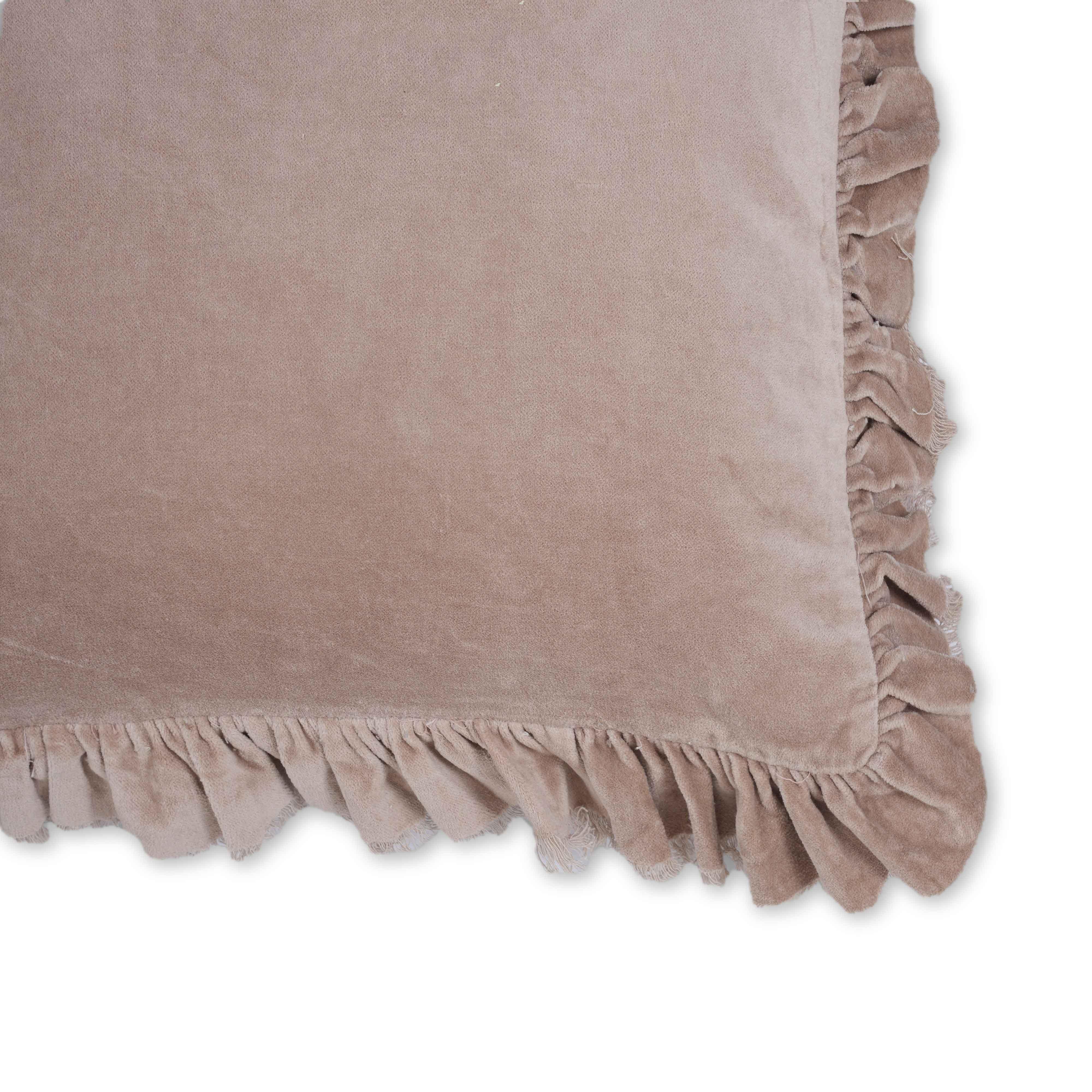 Alessia Distressed Pink Velvet Pillow
