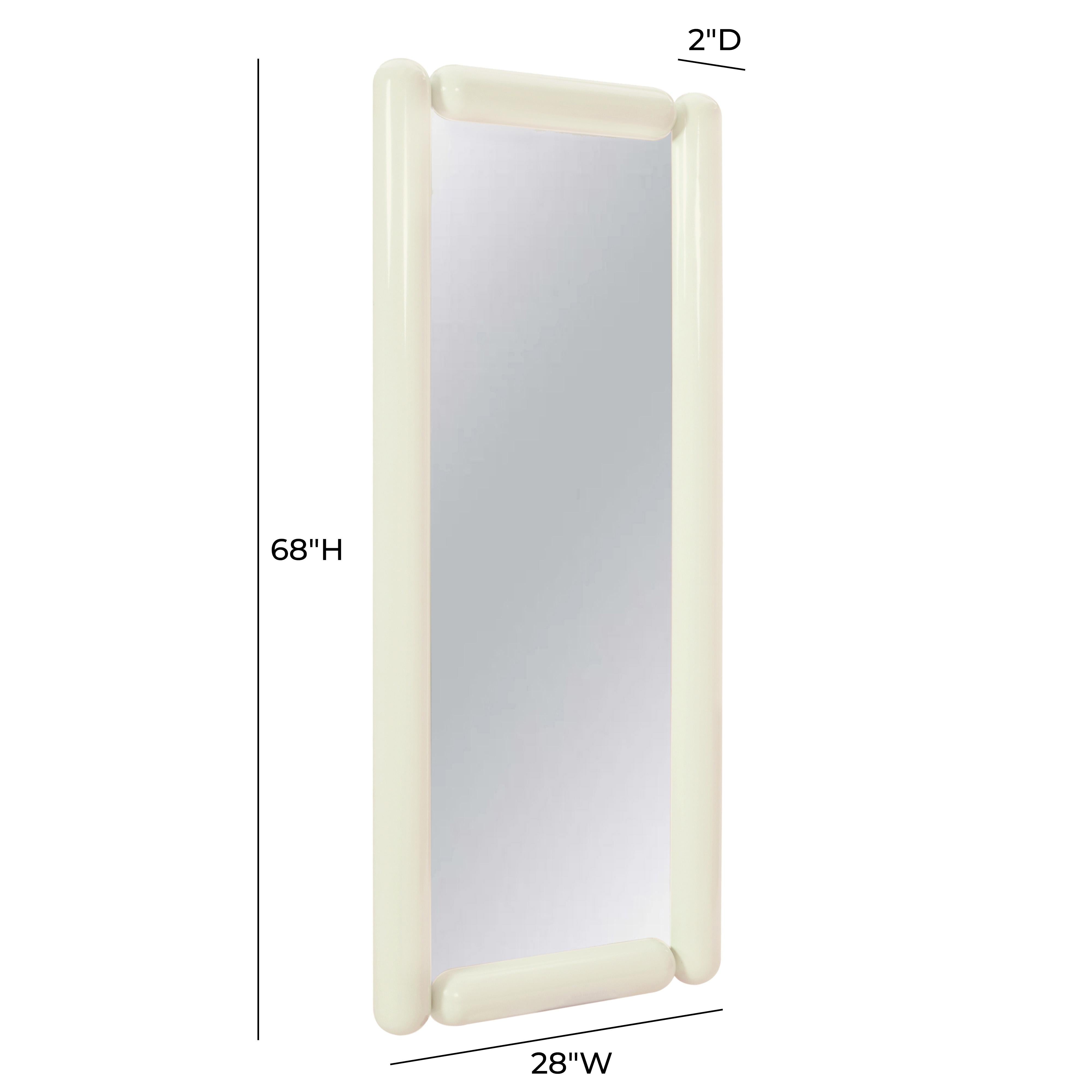 Cozzi Cream Large Floor Mirror