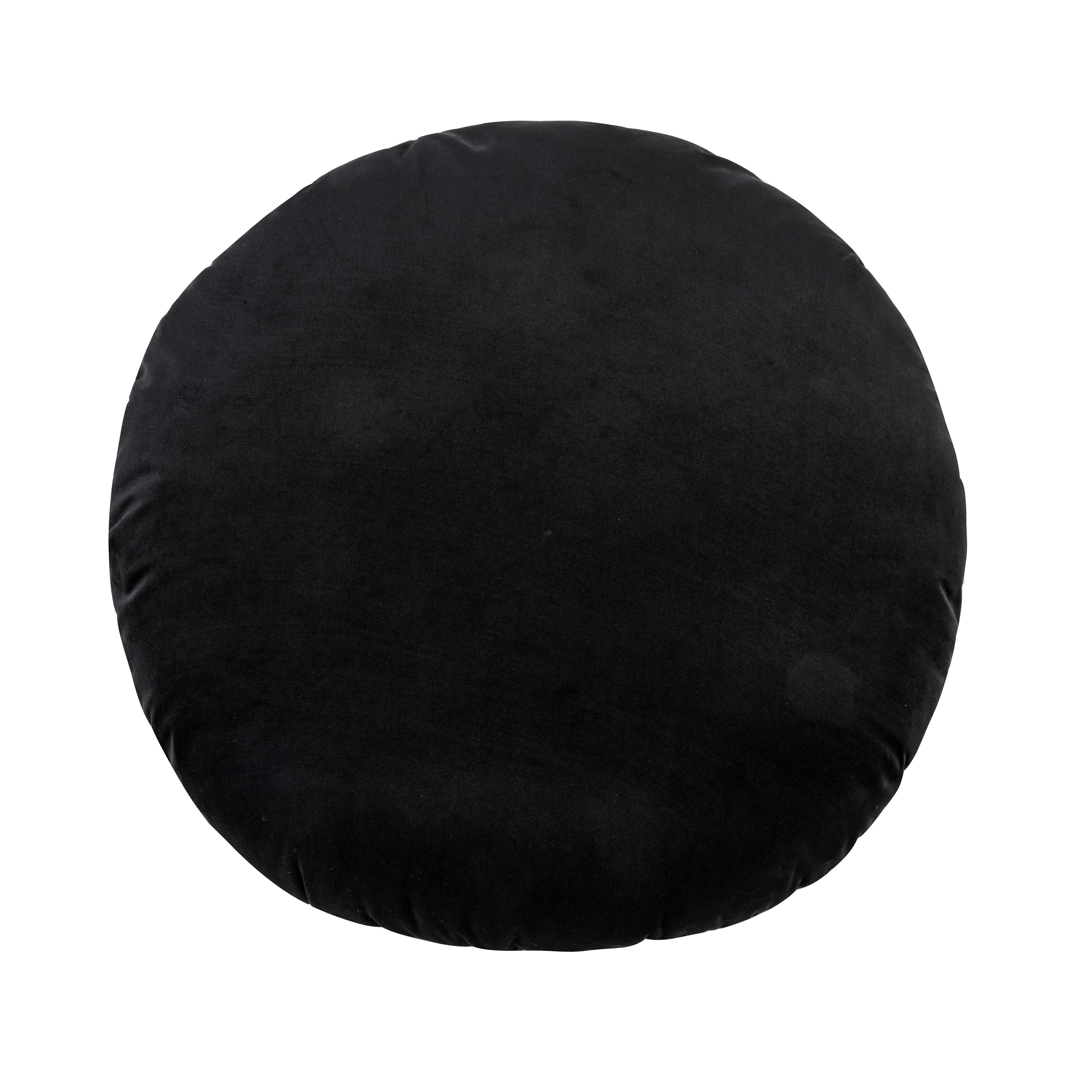 Potter 20 Inch Black Velvet Pillow