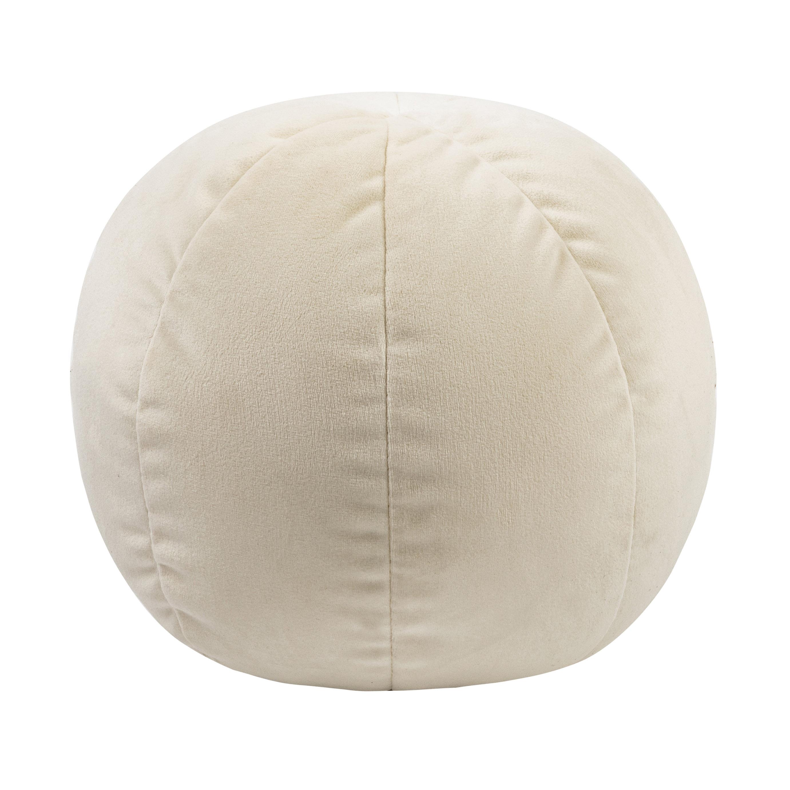 Boba 14 Inch Cream Velvet Pillow
