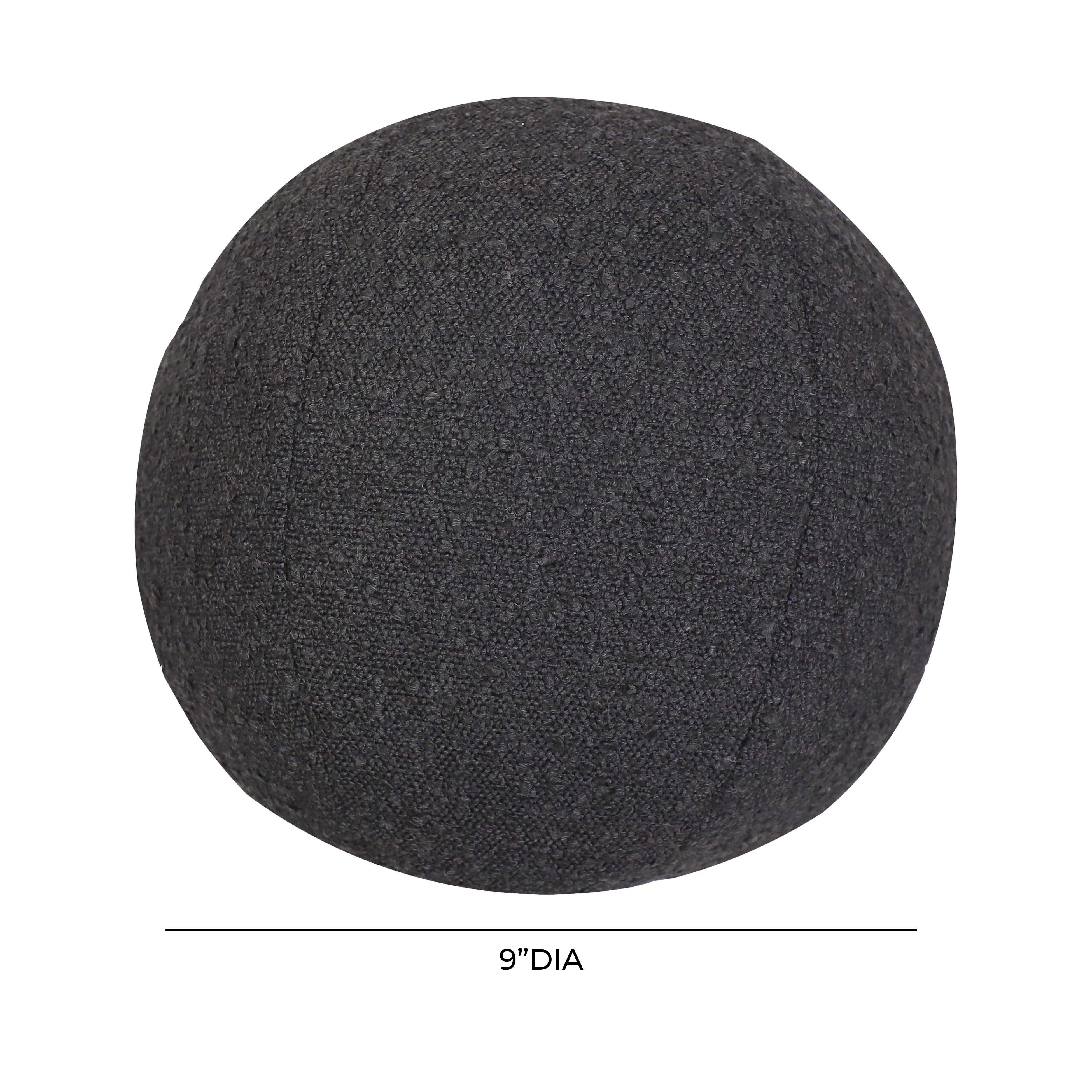 Boba Black Boucle 9" Pillow