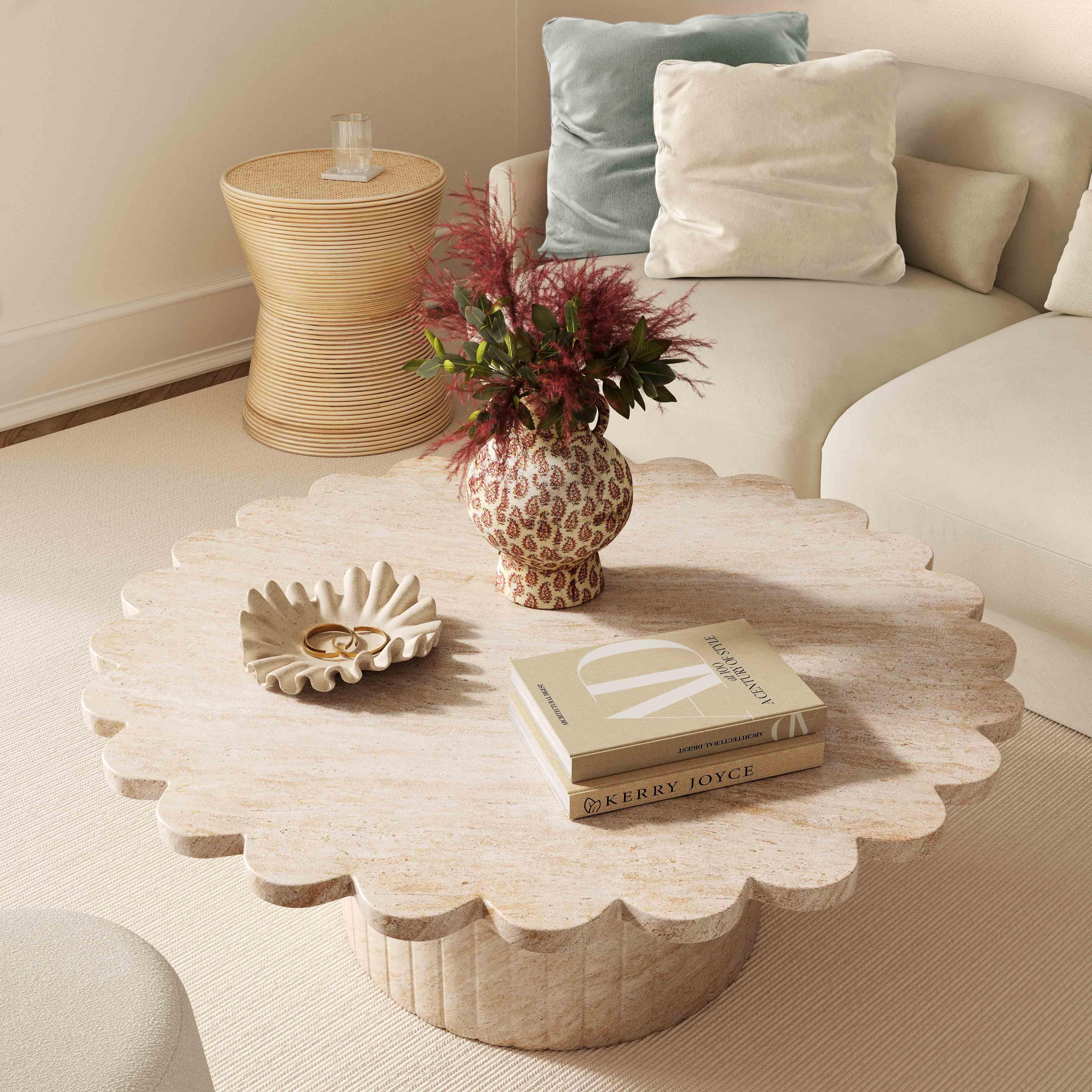 Tipsy Mint Green Upcycled Chenille 24" x 24" Square Floppy Pillow