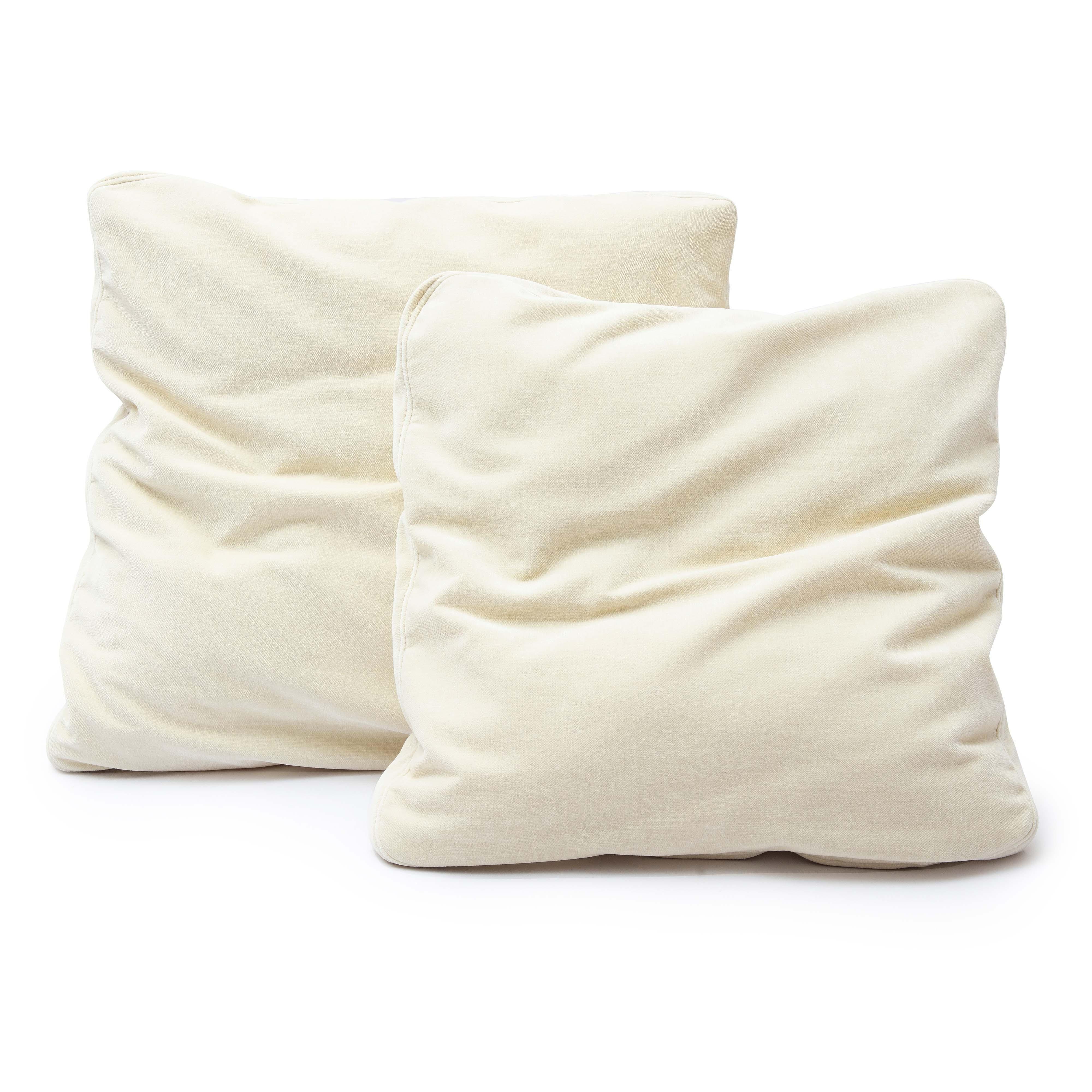 Tipsy Cream Chenille 24" x 24" Square Floppy Pillow