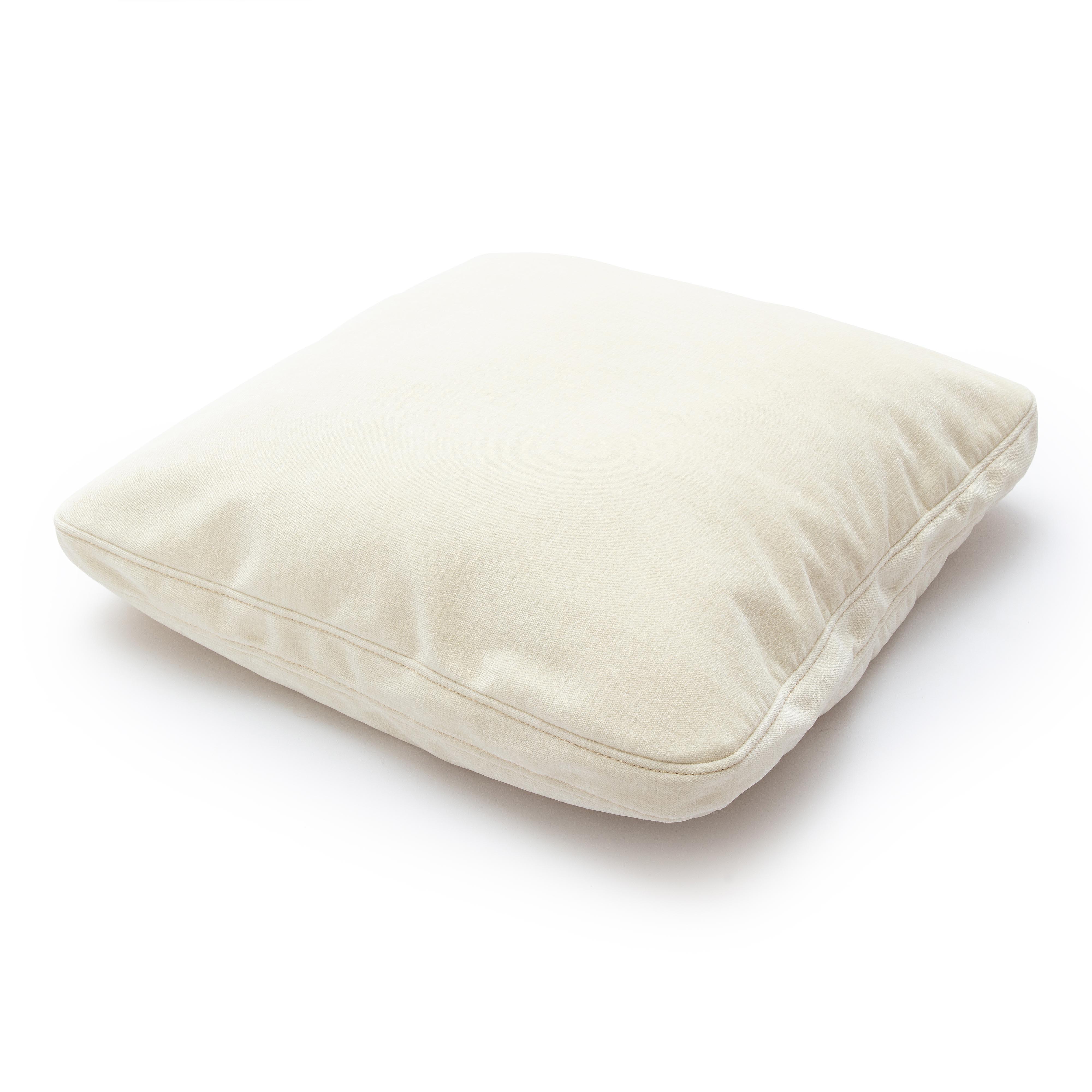 Tipsy Cream Chenille 24" x 24" Square Floppy Pillow