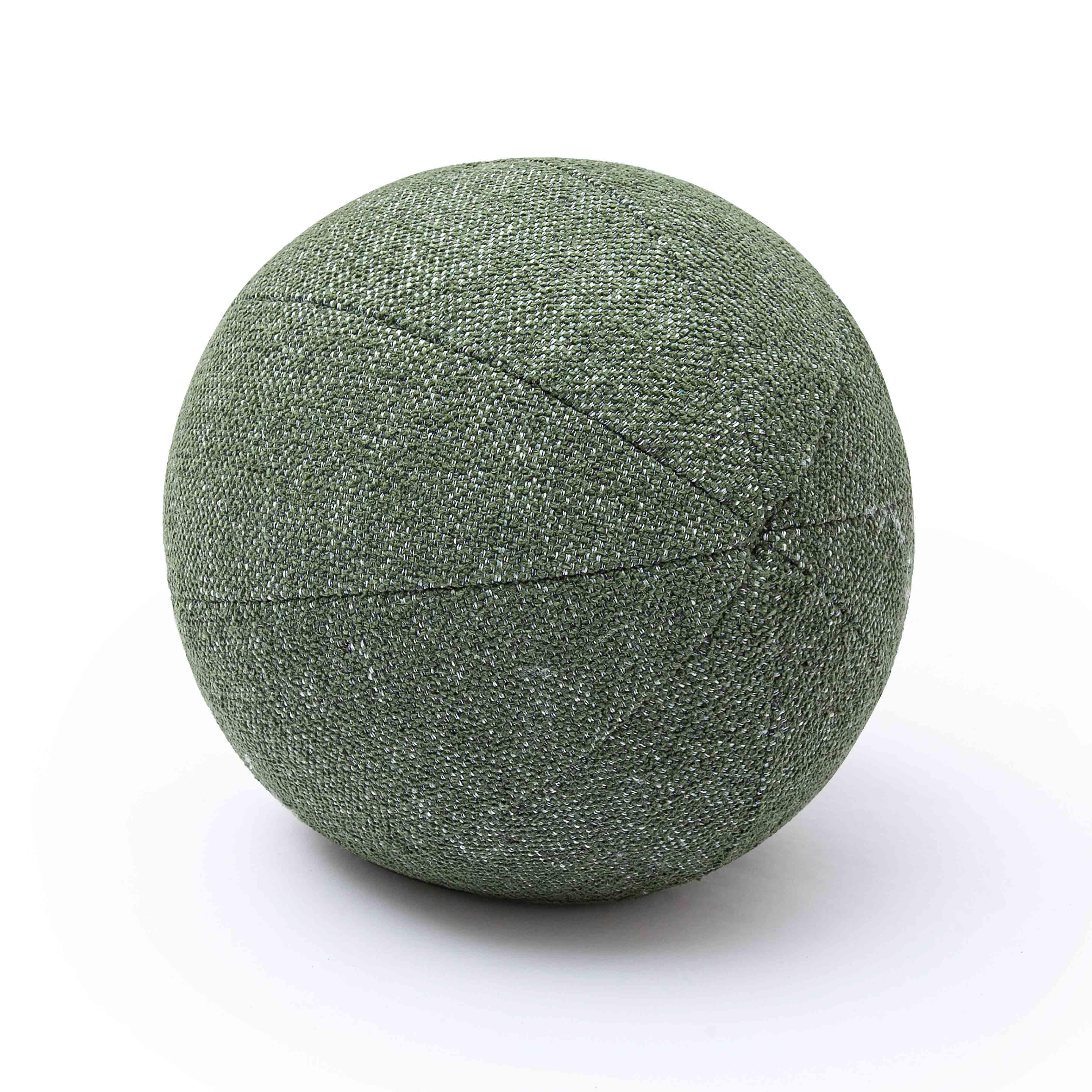 Boba Forest Green Textured Basketweave 14" Pillow