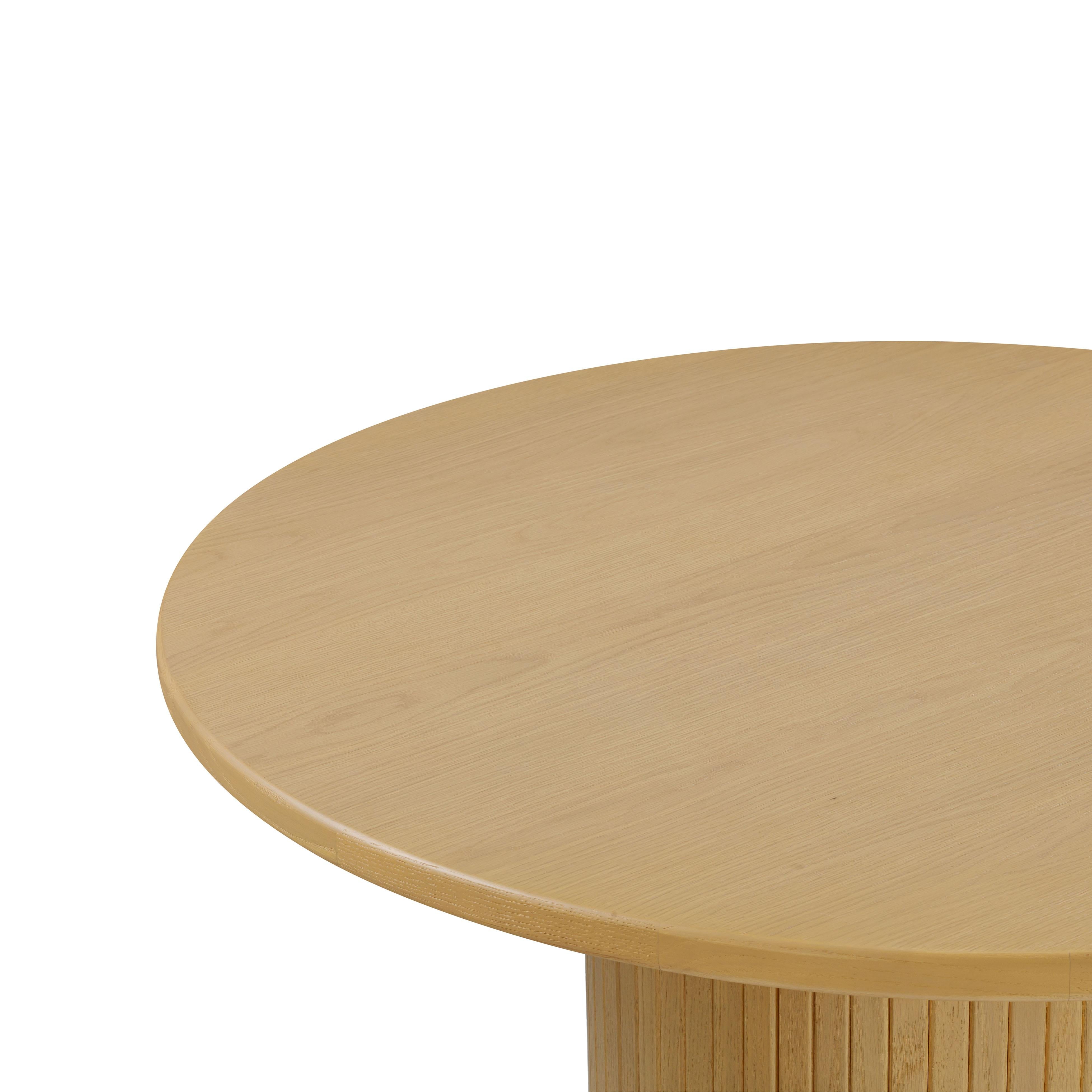 Chelsea Natural Oak Wood Round Dining Table - UK