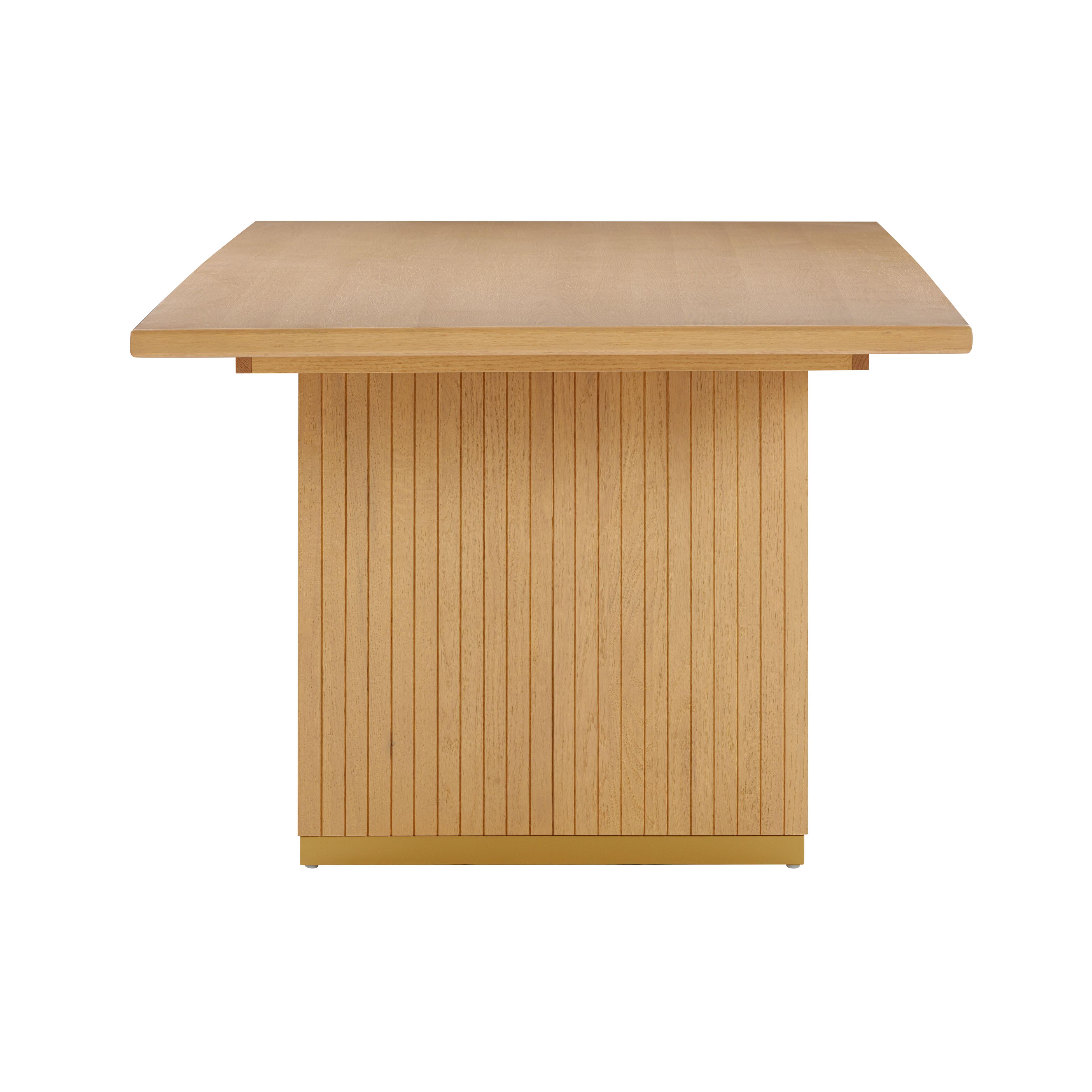 Chelsea Natural Oak Wood Rectangular Dining Table - UK