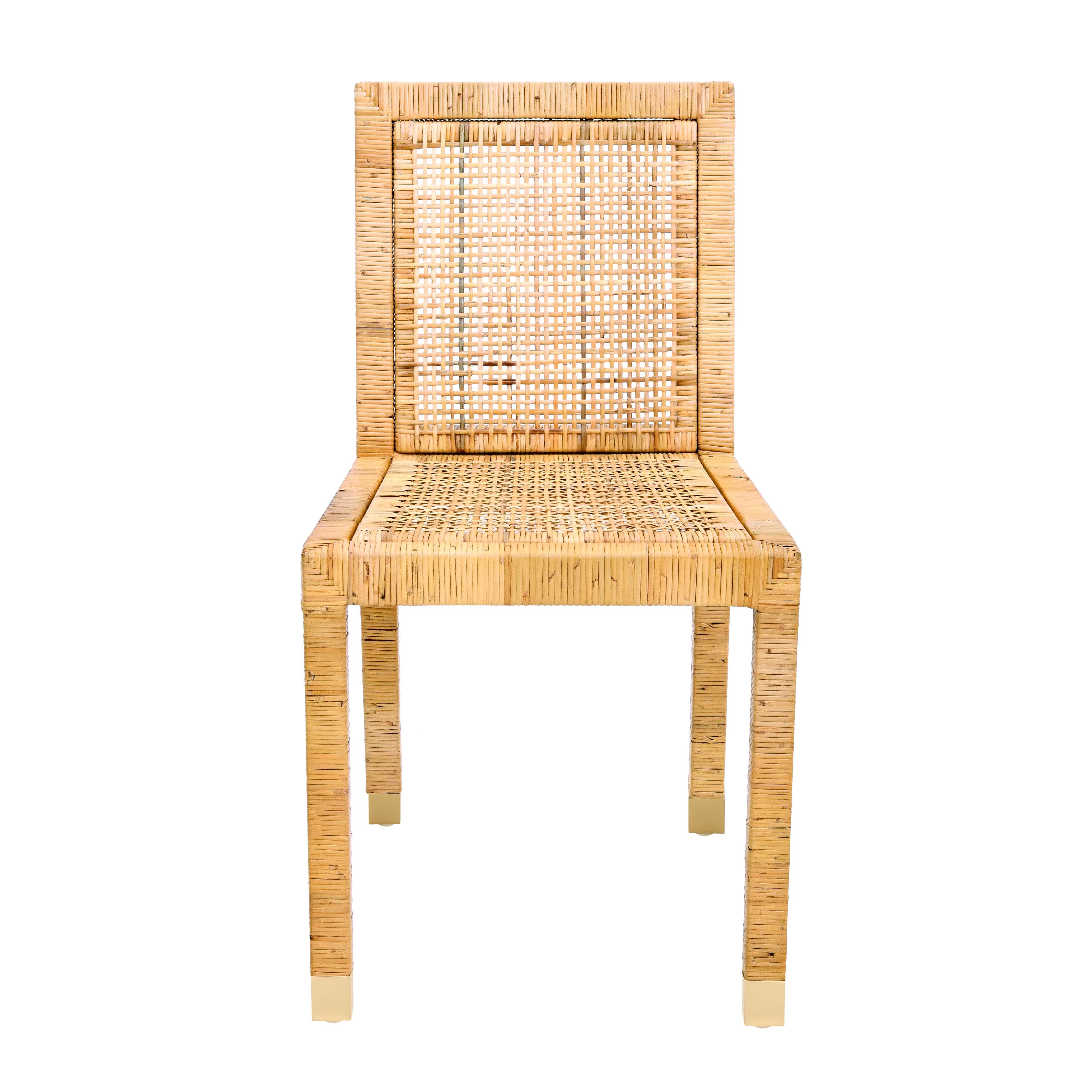 Amara Rattan Performance Fabric Dining Chair