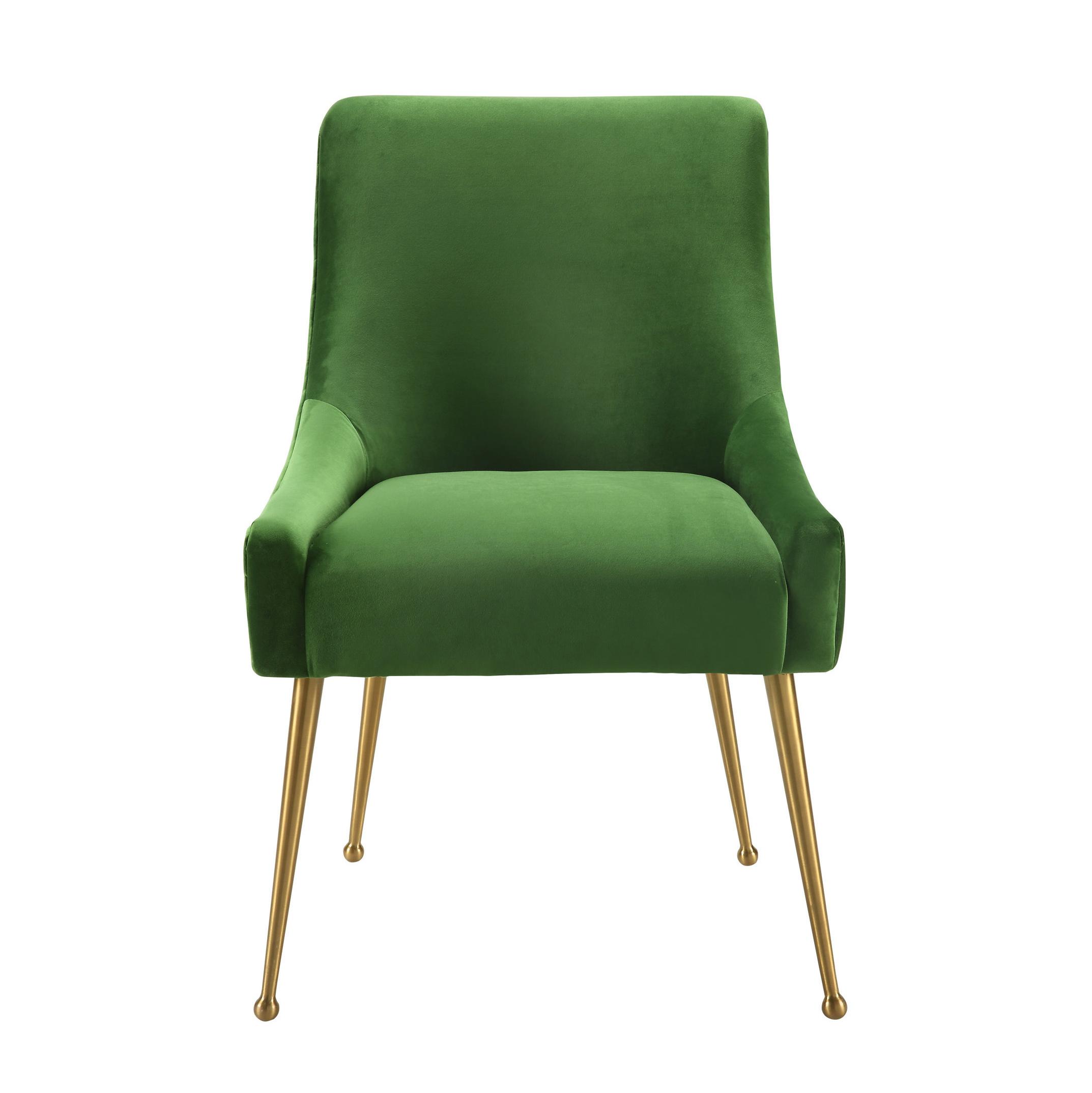 Beatrix Green Velvet Side Chair - UK