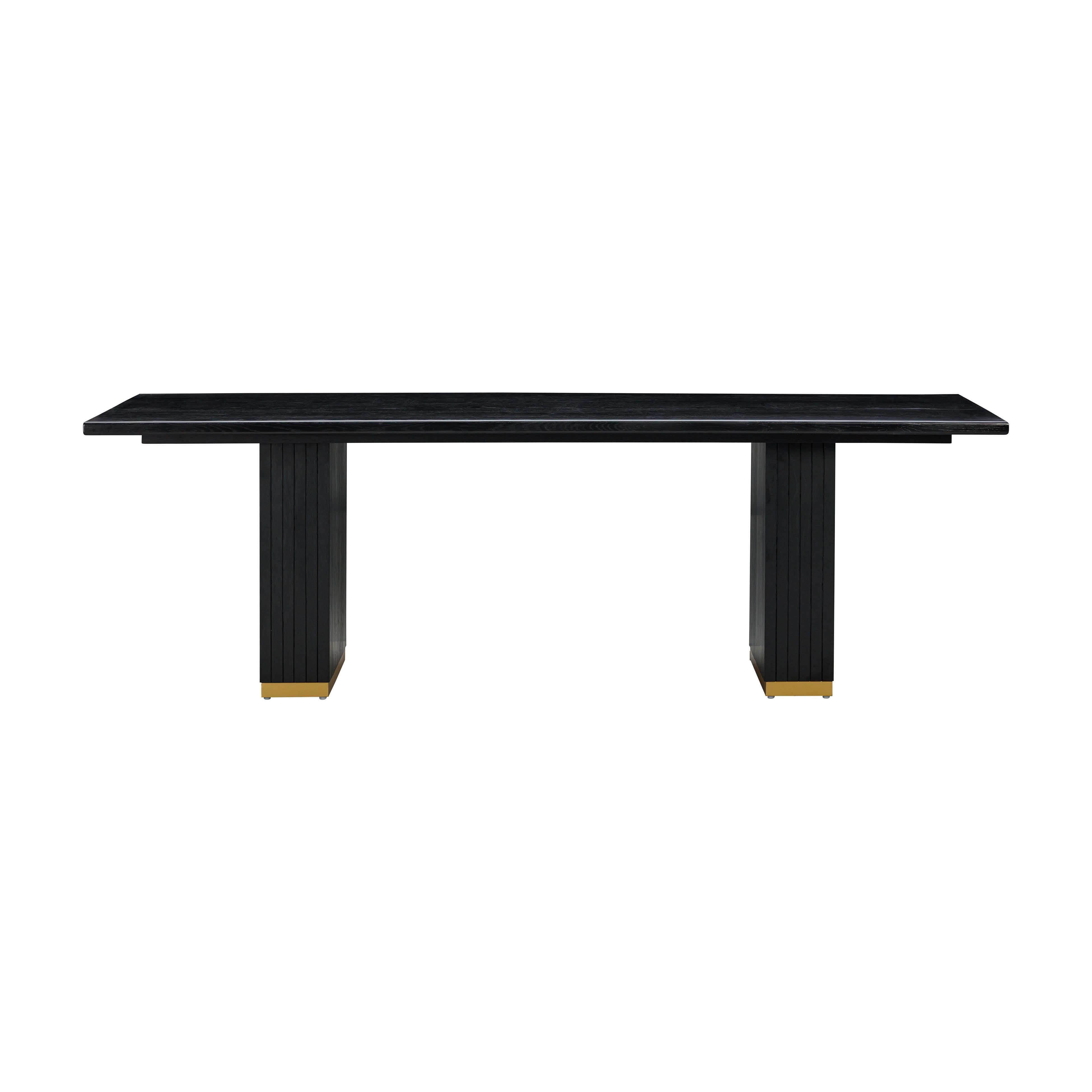 Chelsea Black Oak Rectangular Dining Table