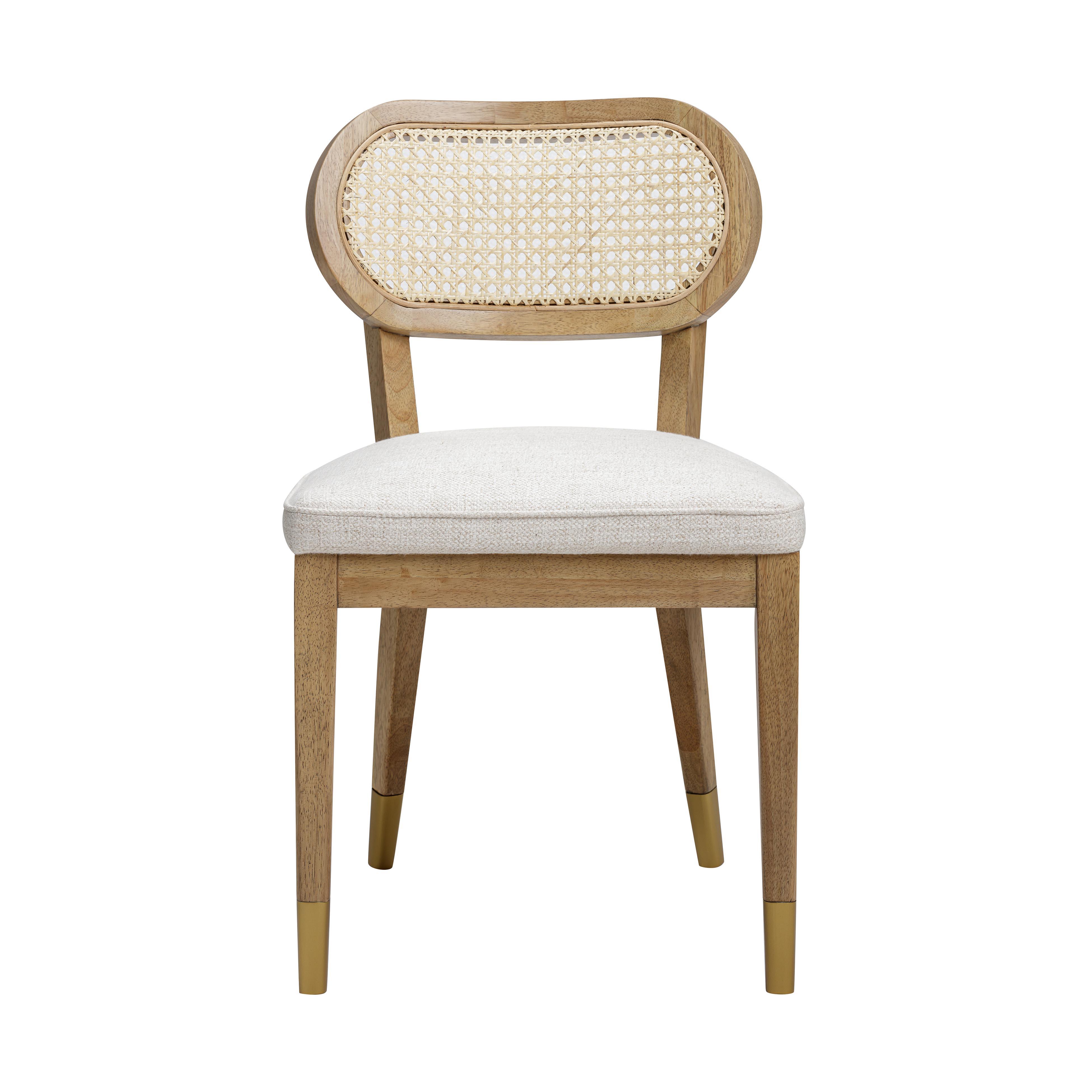 Cosette Natural Performance Linen Dining Chair
