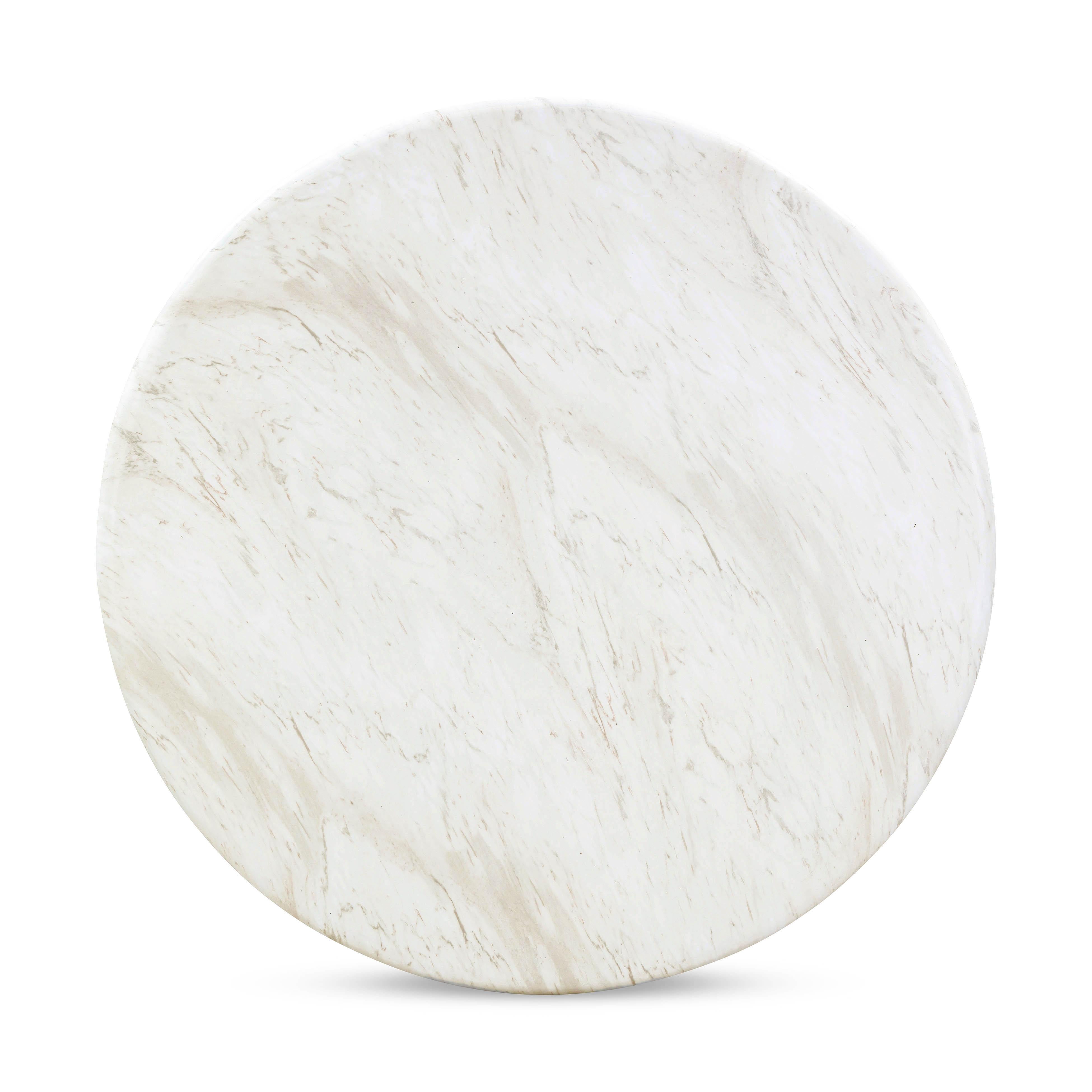 Esme Faux Marble 48" Round Dining Table