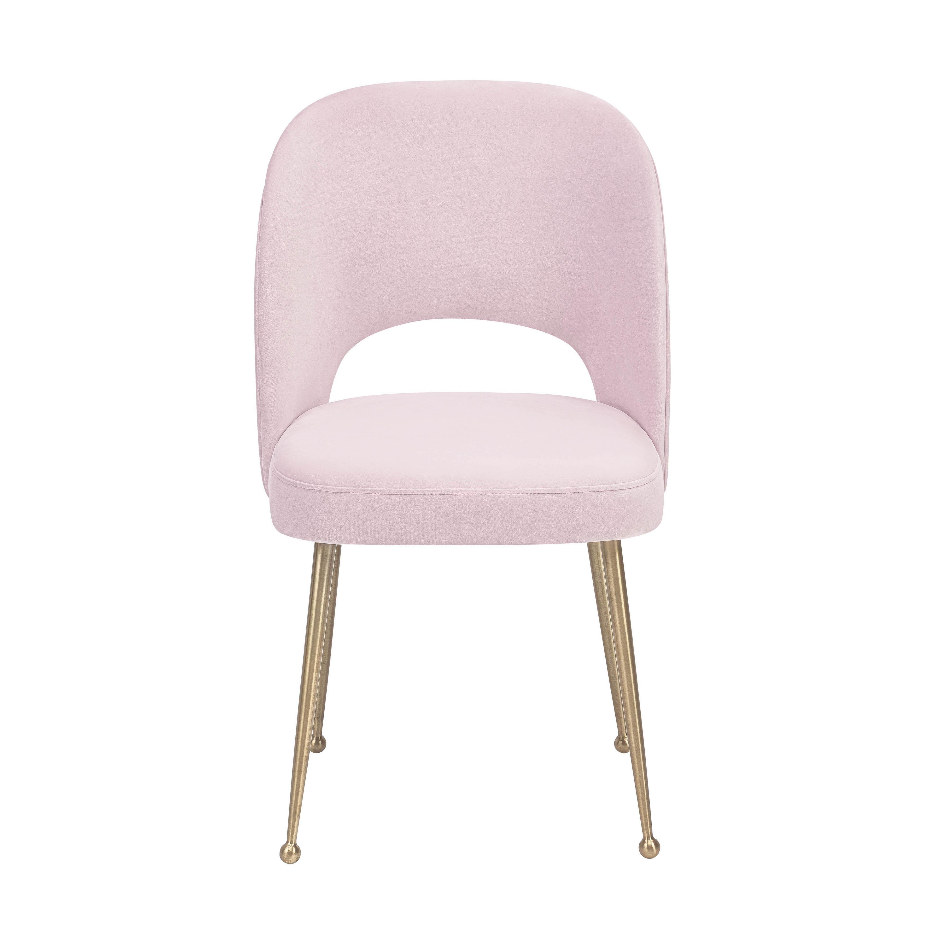Swell Blush Velvet Chair