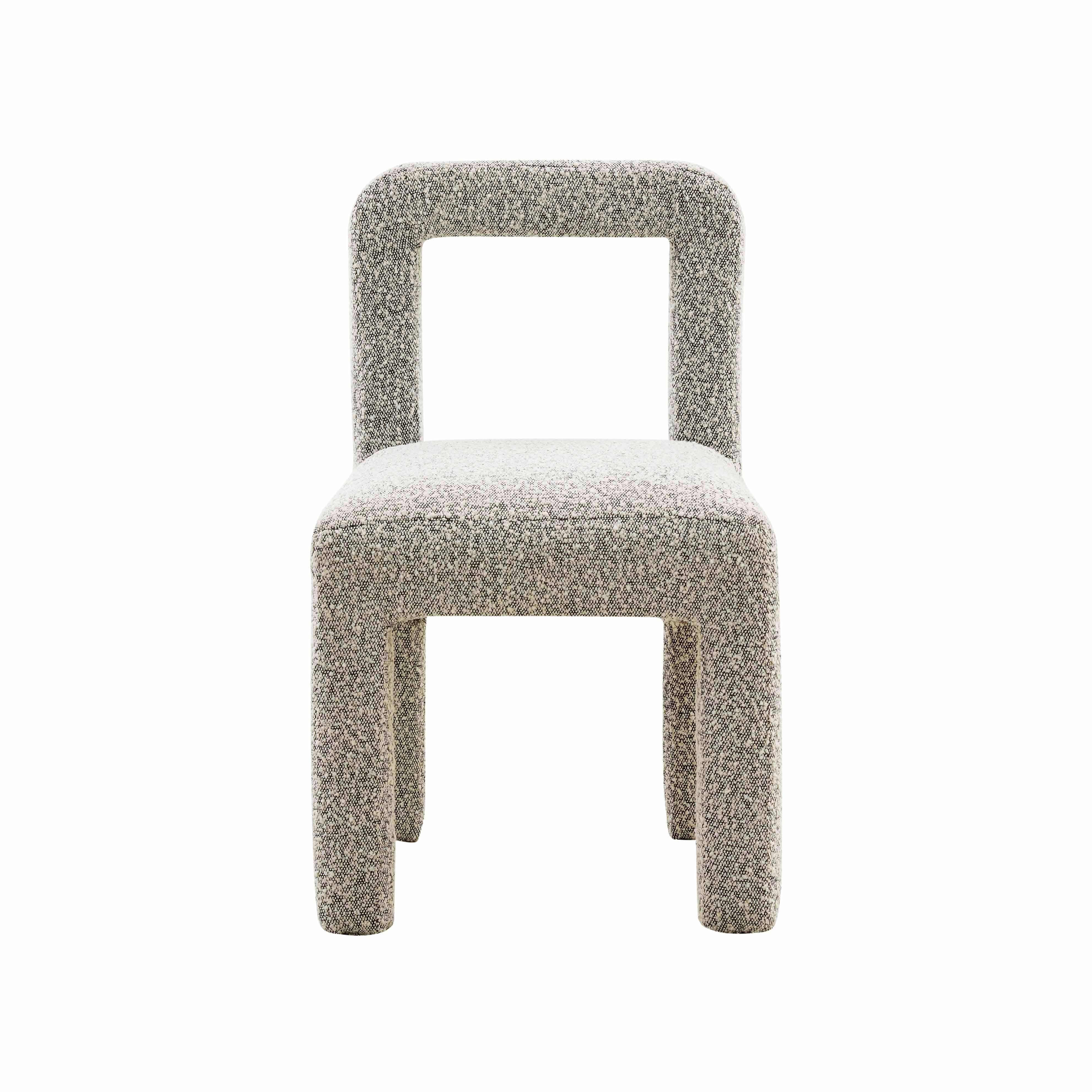 Hazel Grey Boucle Dining Chair - UK