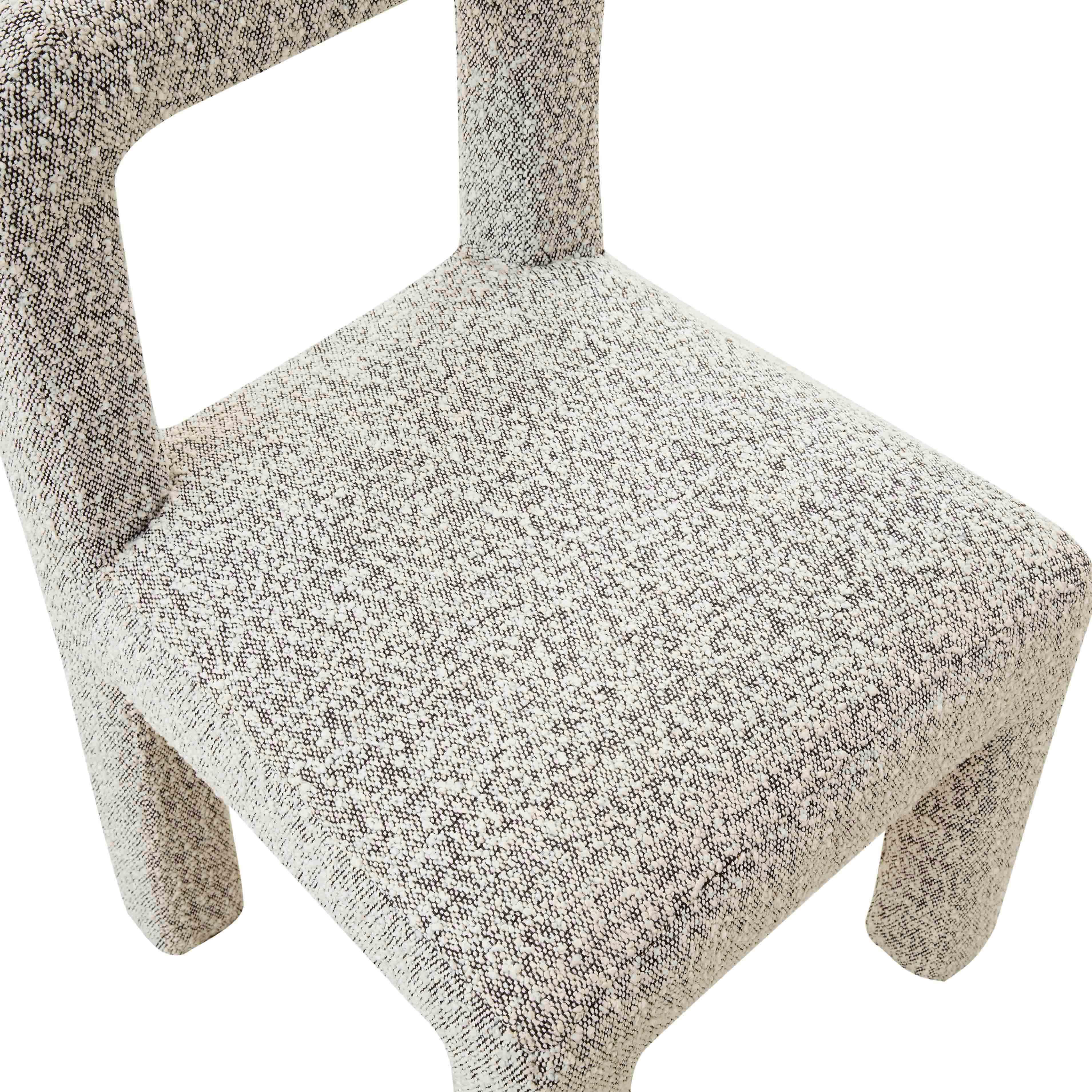 Hazel Grey Boucle Dining Chair - UK