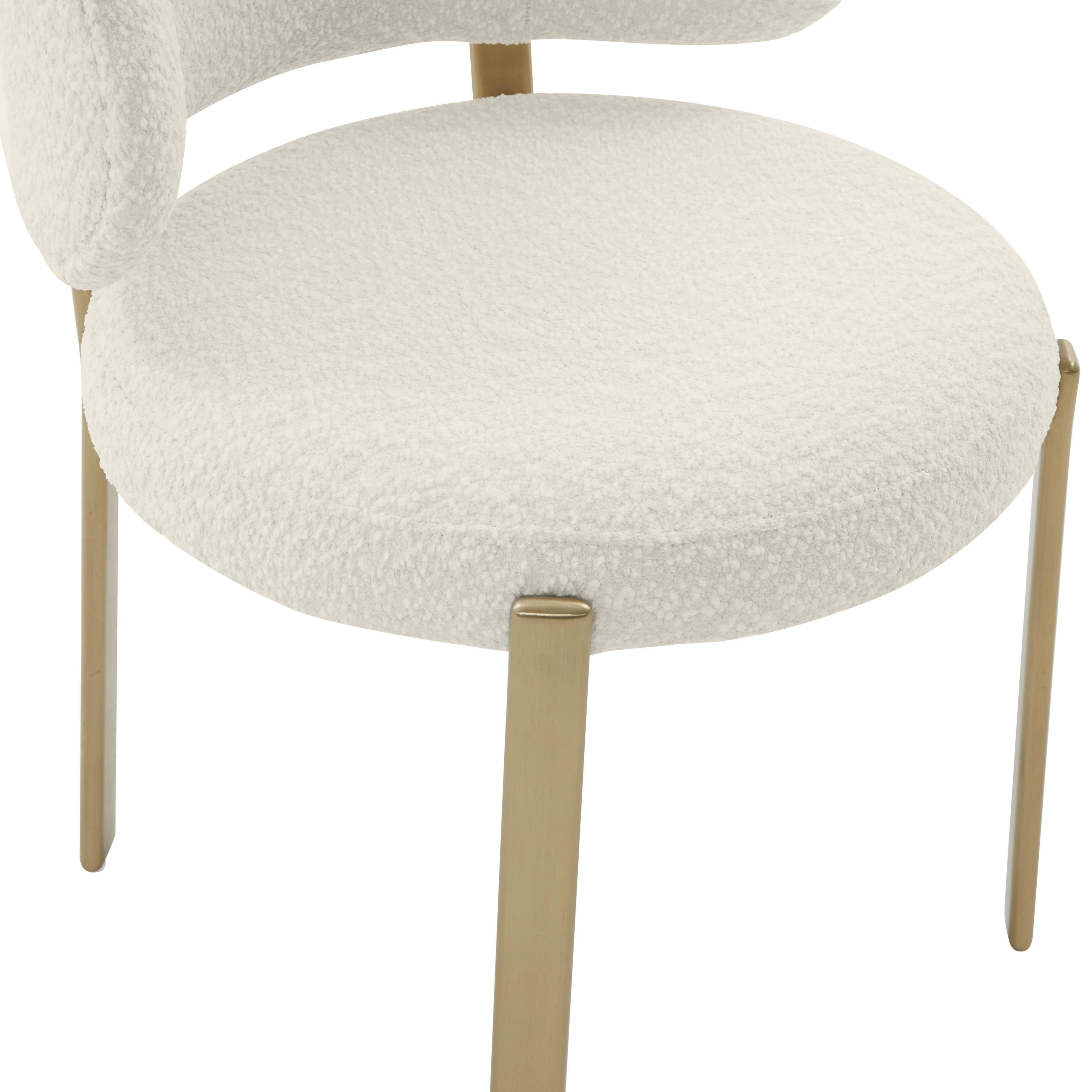 Margaret Cream Boucle Dining Chair - UK