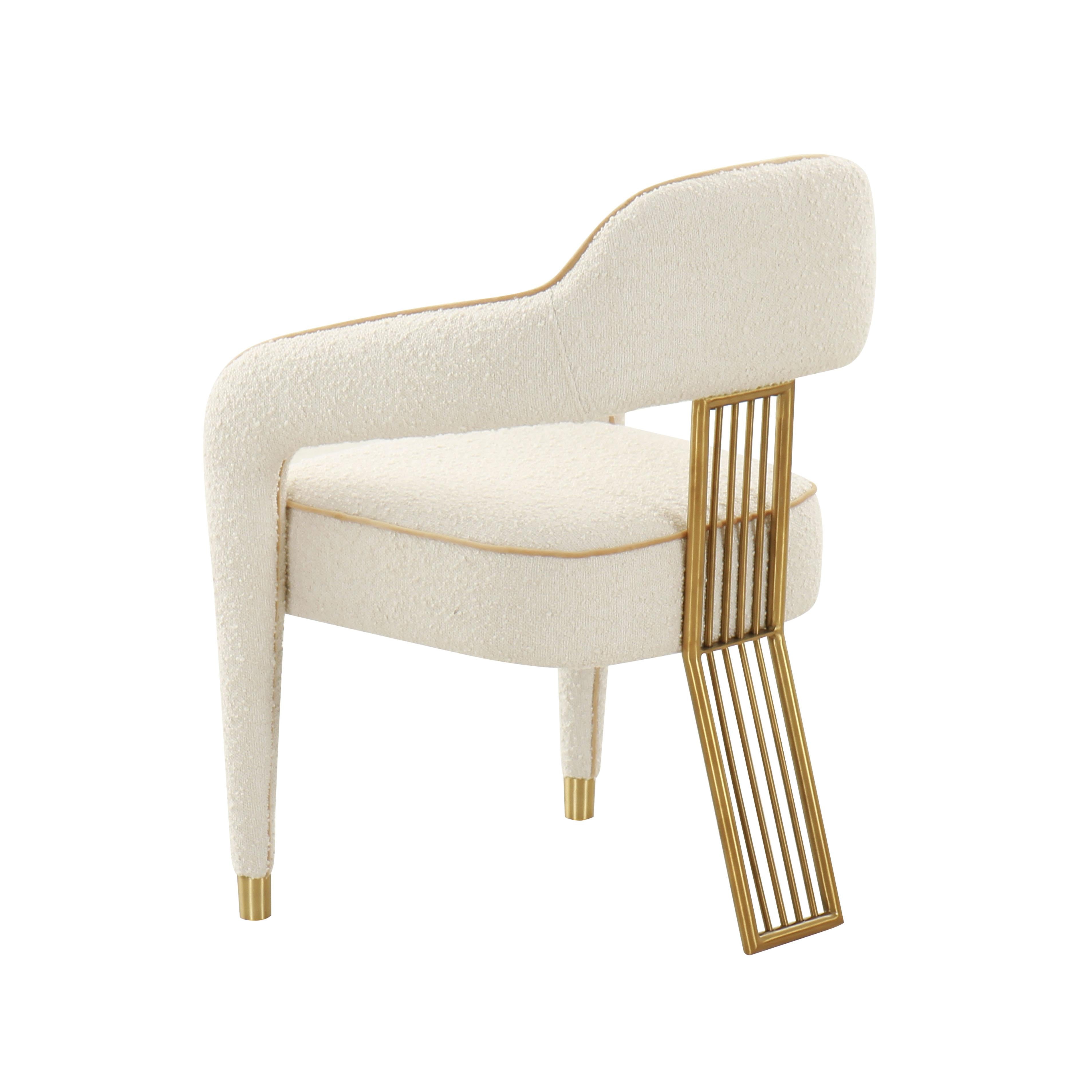 Corralis Cream Boucle Dining Chair - UK