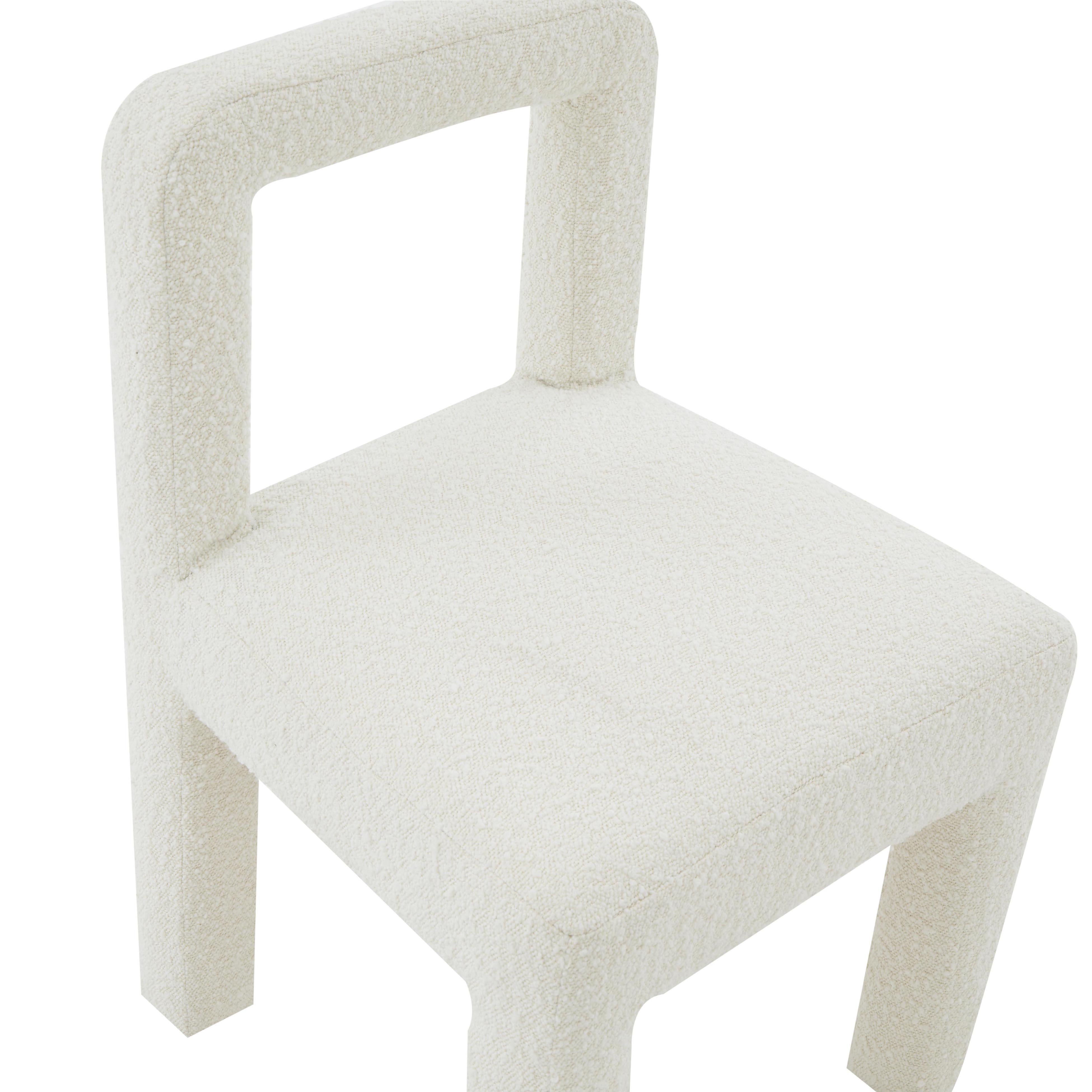 Hazel Cream Boucle Dining Chair - UK