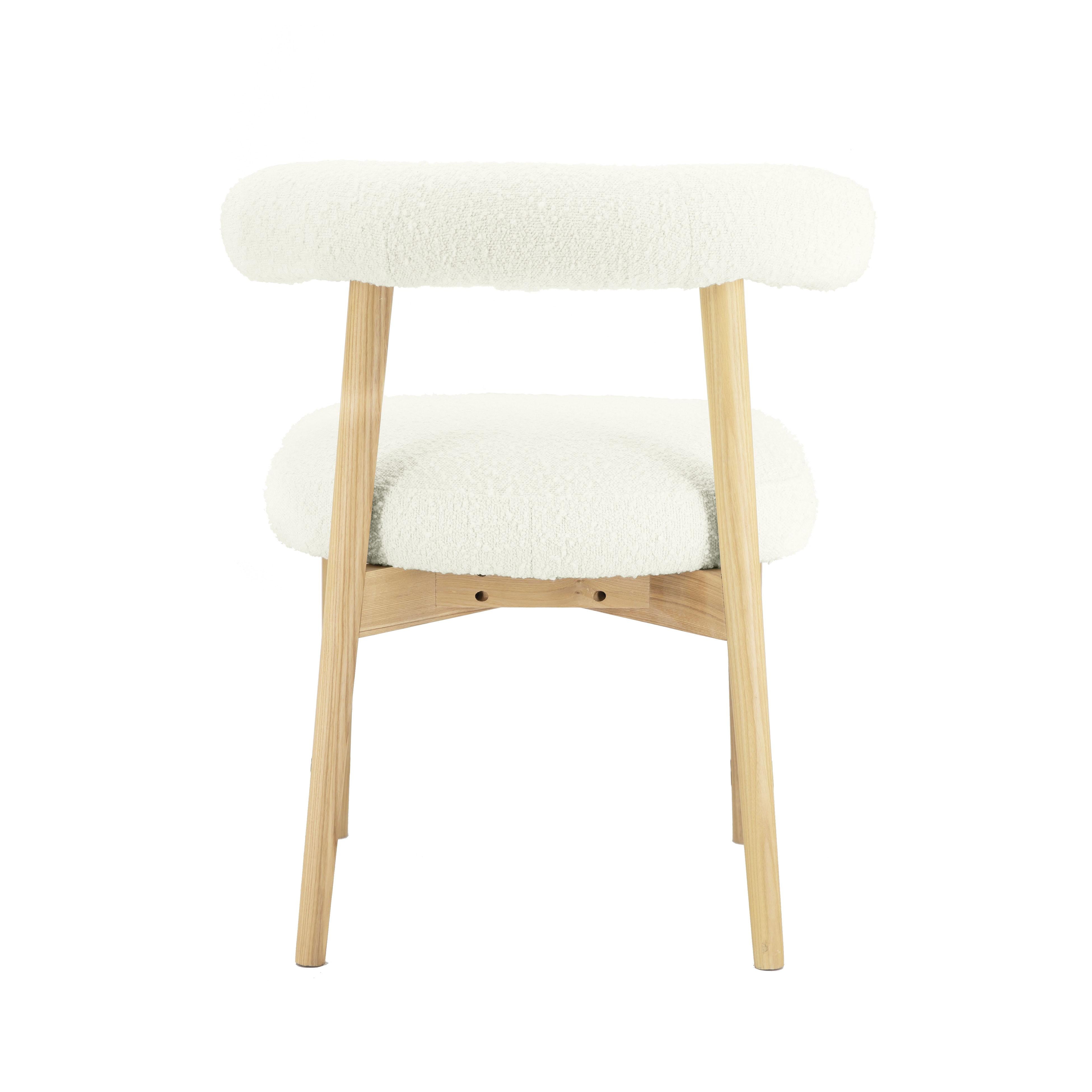 Spara Cream Boucle Side Chair - UK