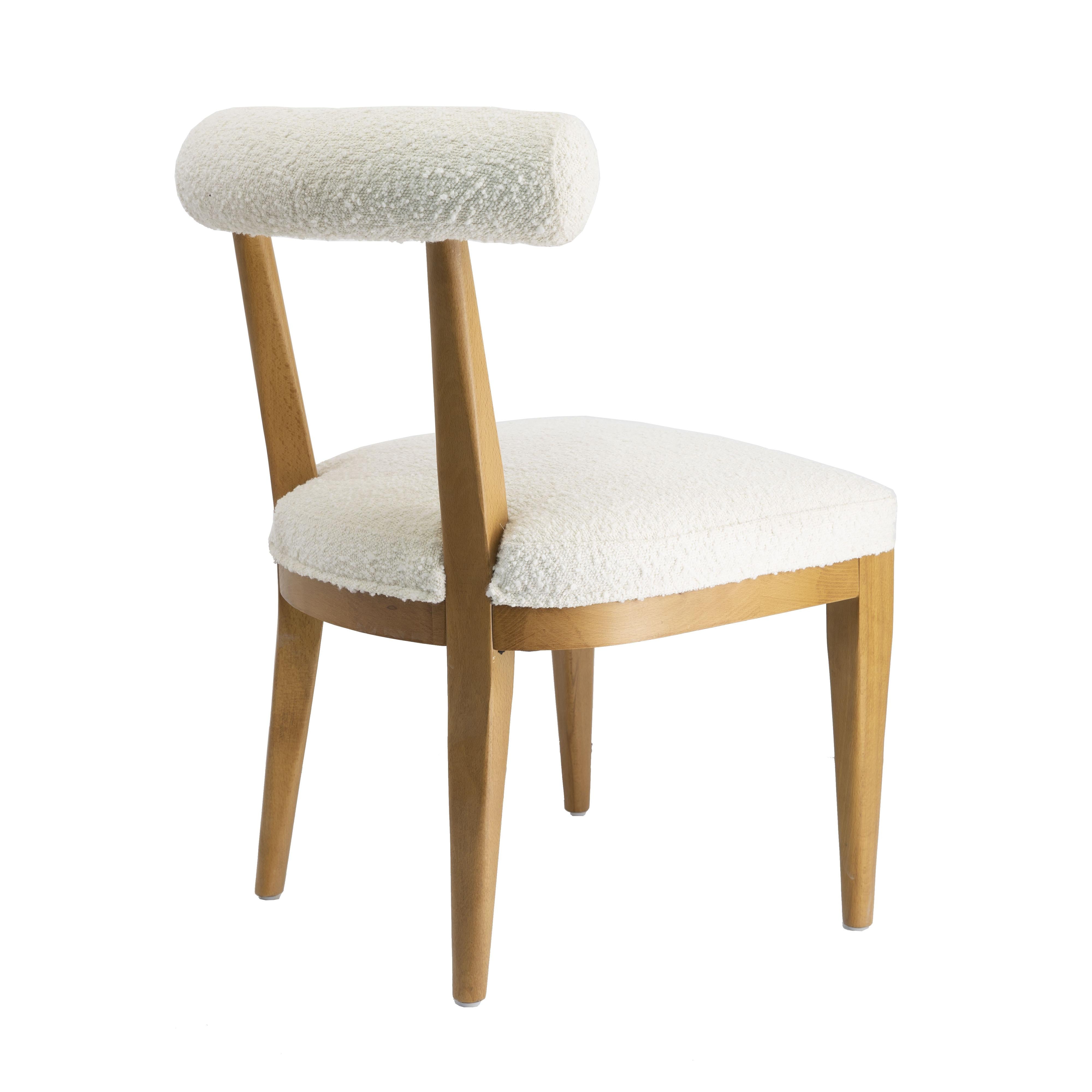 Palla Cream Boucle Dining Chair - UK