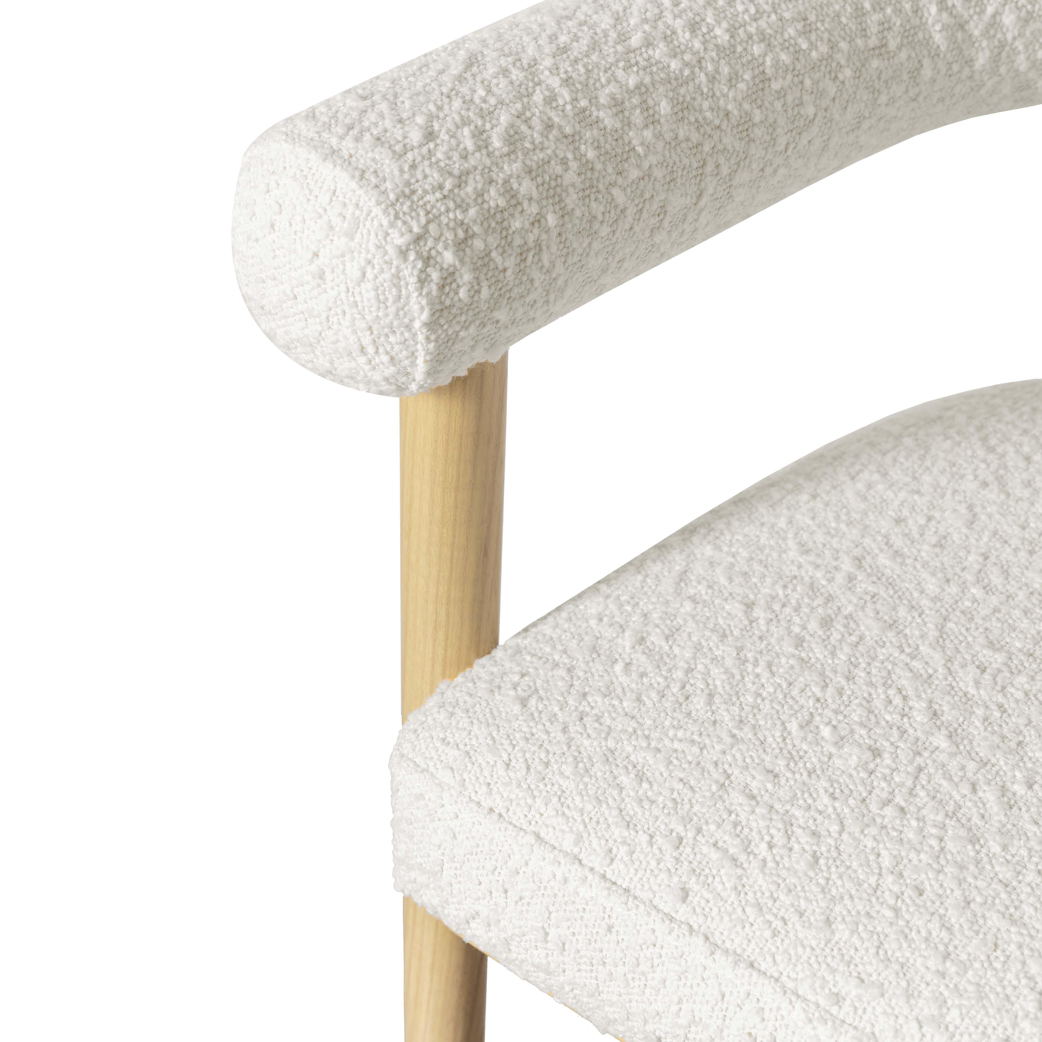 Spara Cream Boucle Counter Stool - UK