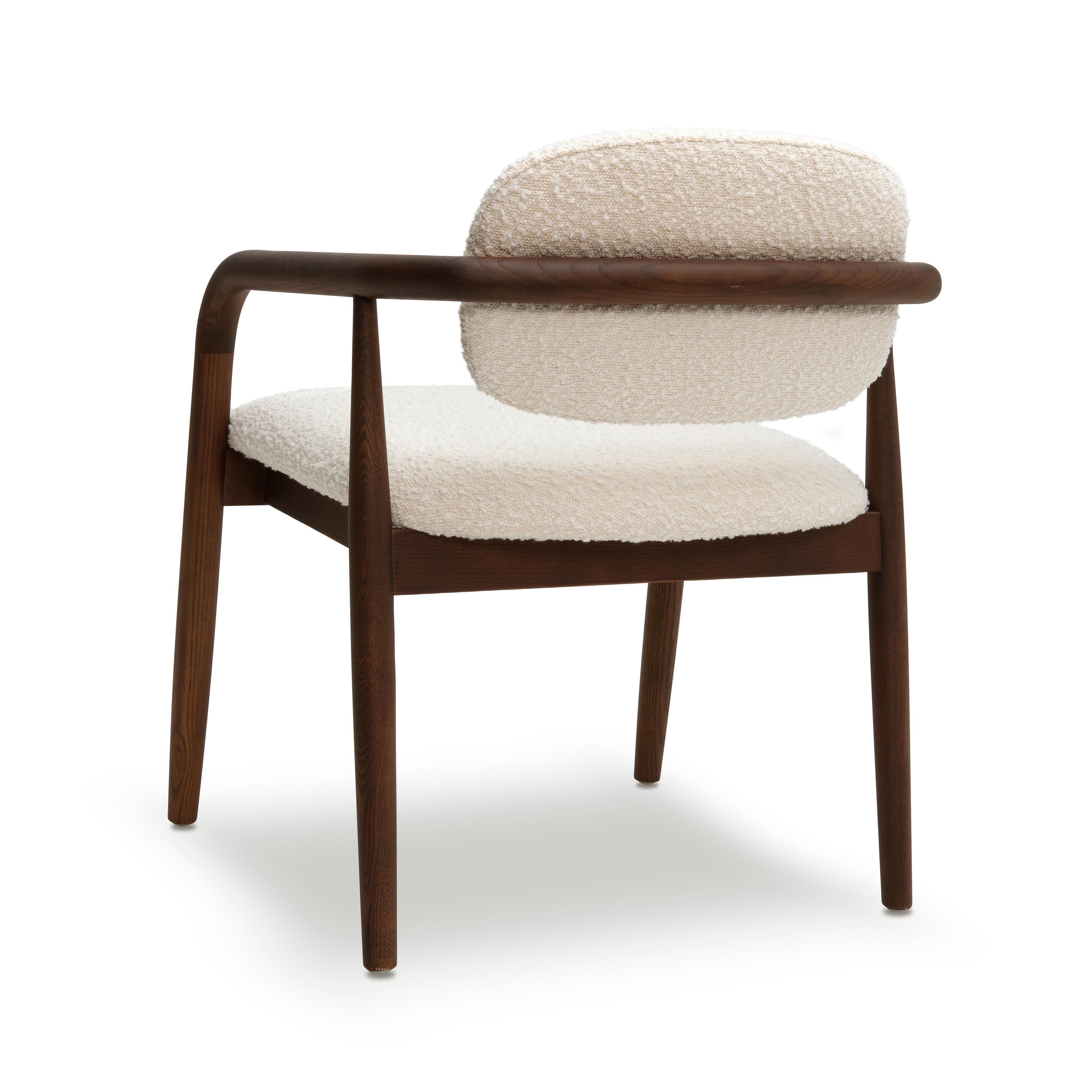 Betsy Cream Performance Boucle Dining Chair