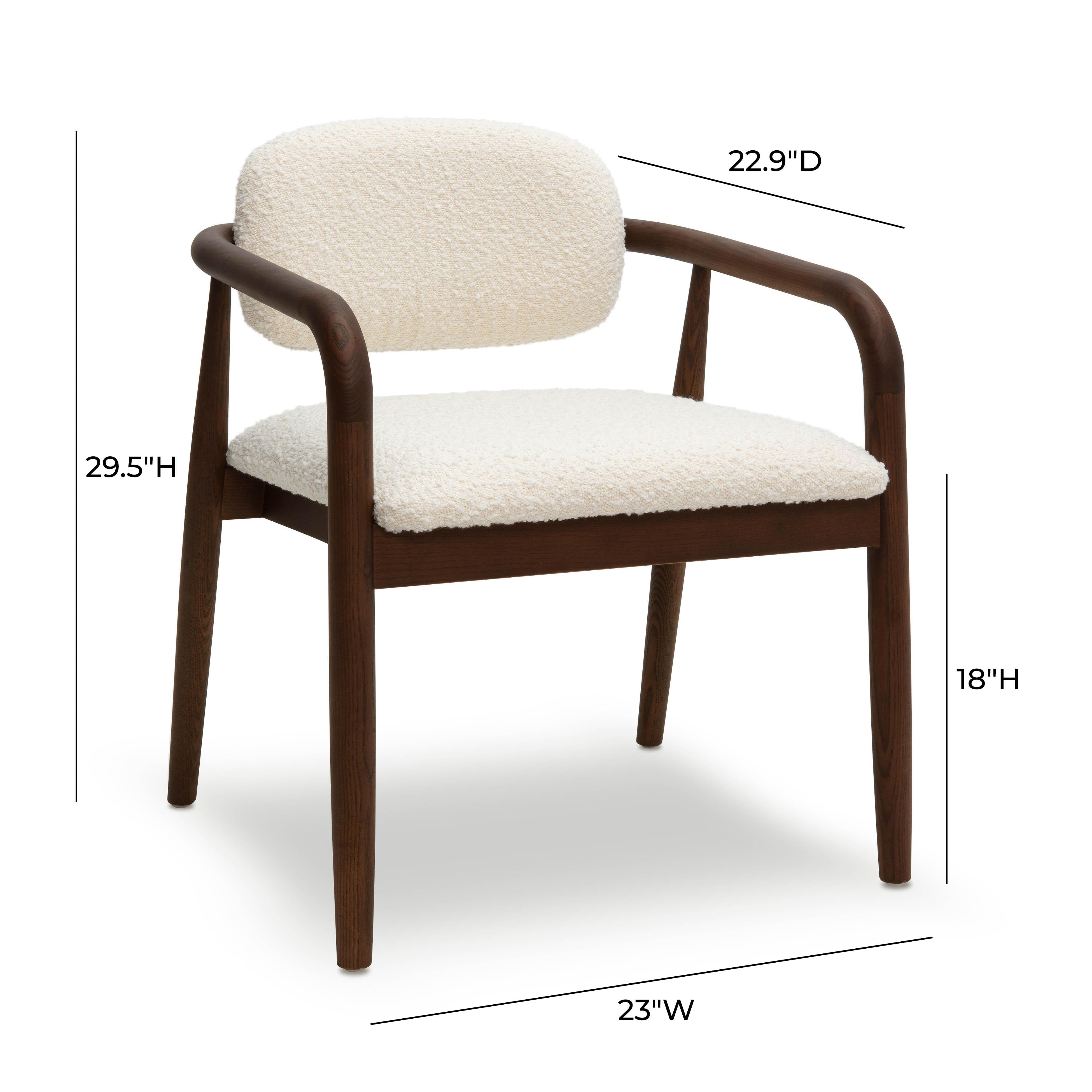 Betsy Cream Performance Boucle Dining Chair