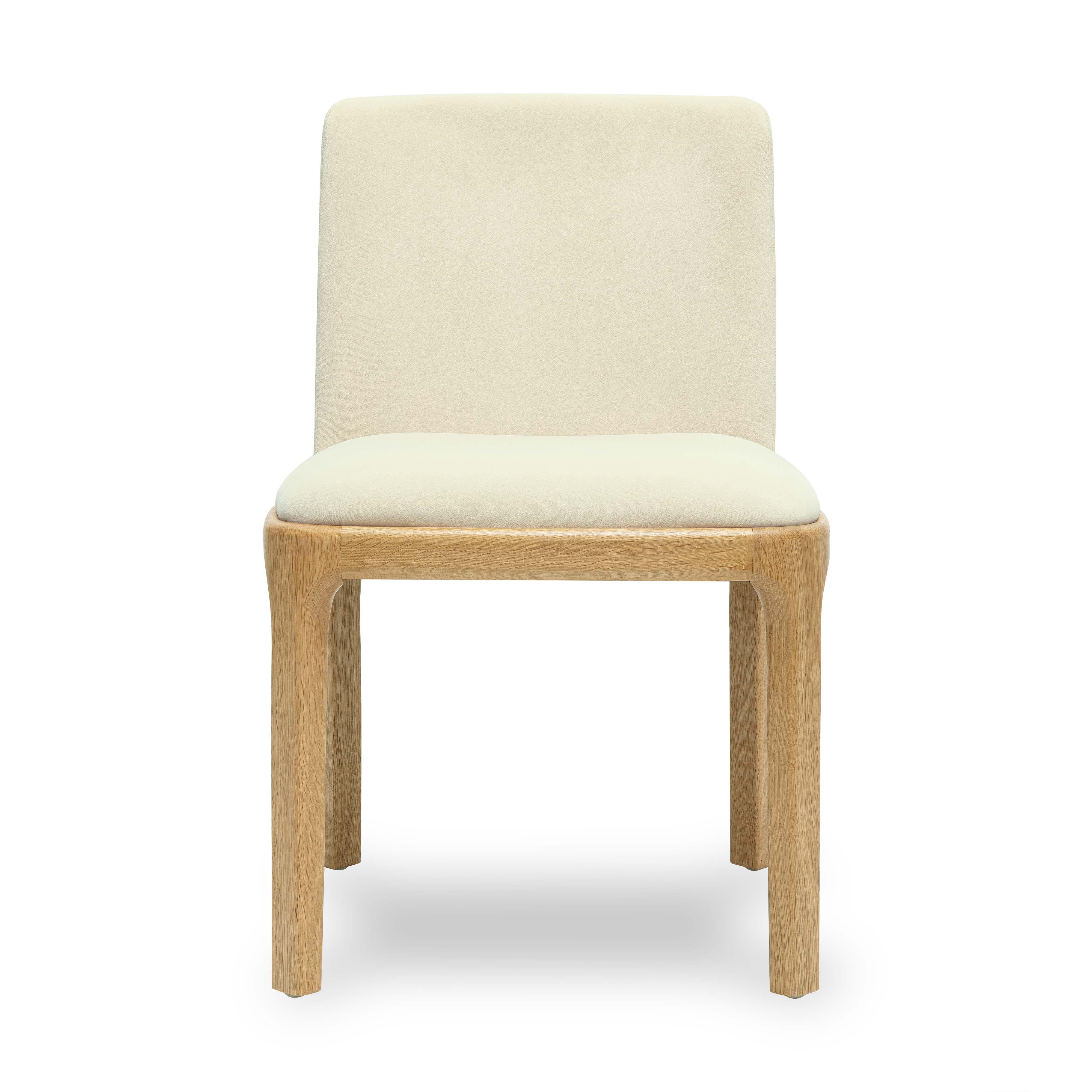 Rebecca Cream Performance Velvet Dining Chair