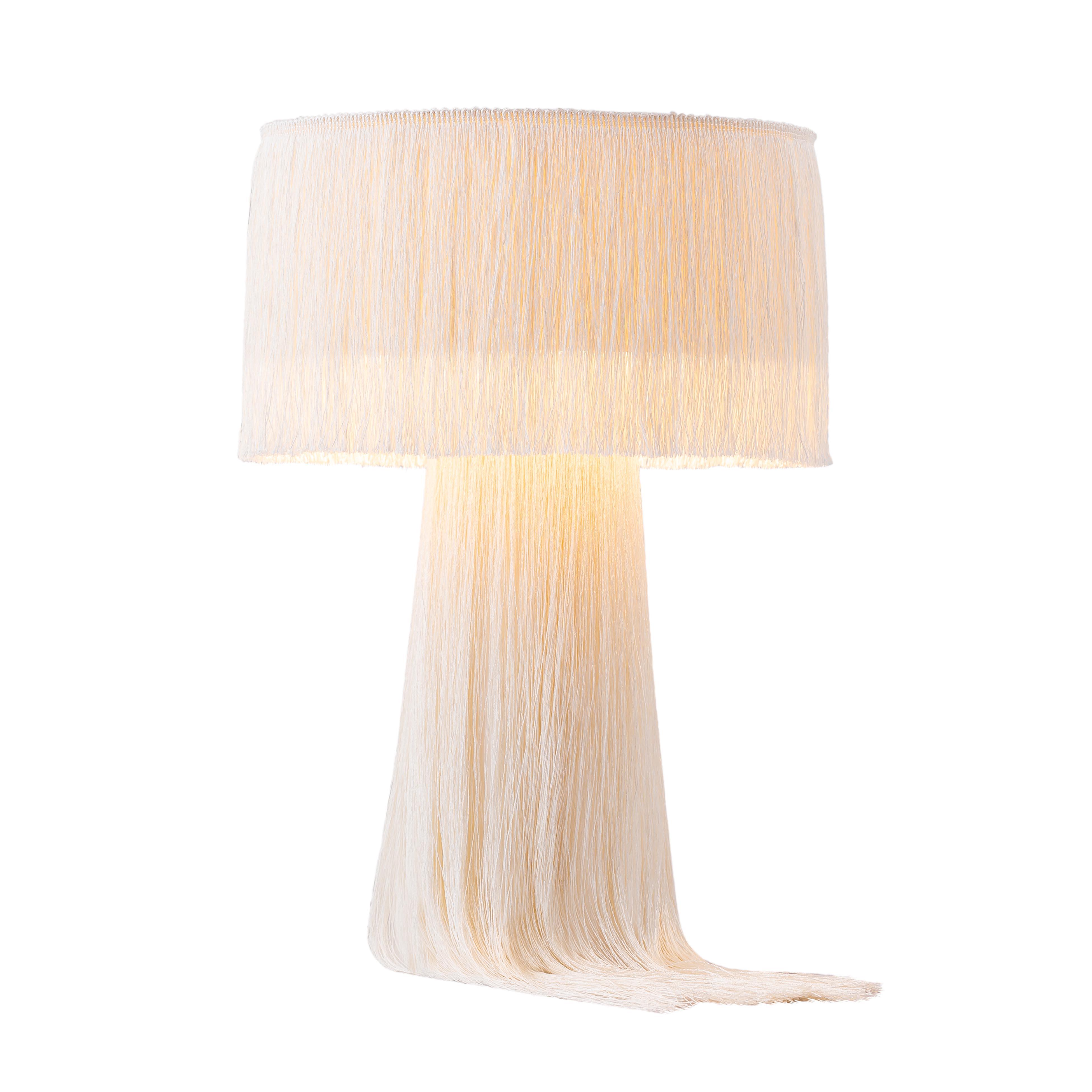 Atolla Cream Tassel Table Lamp - UK