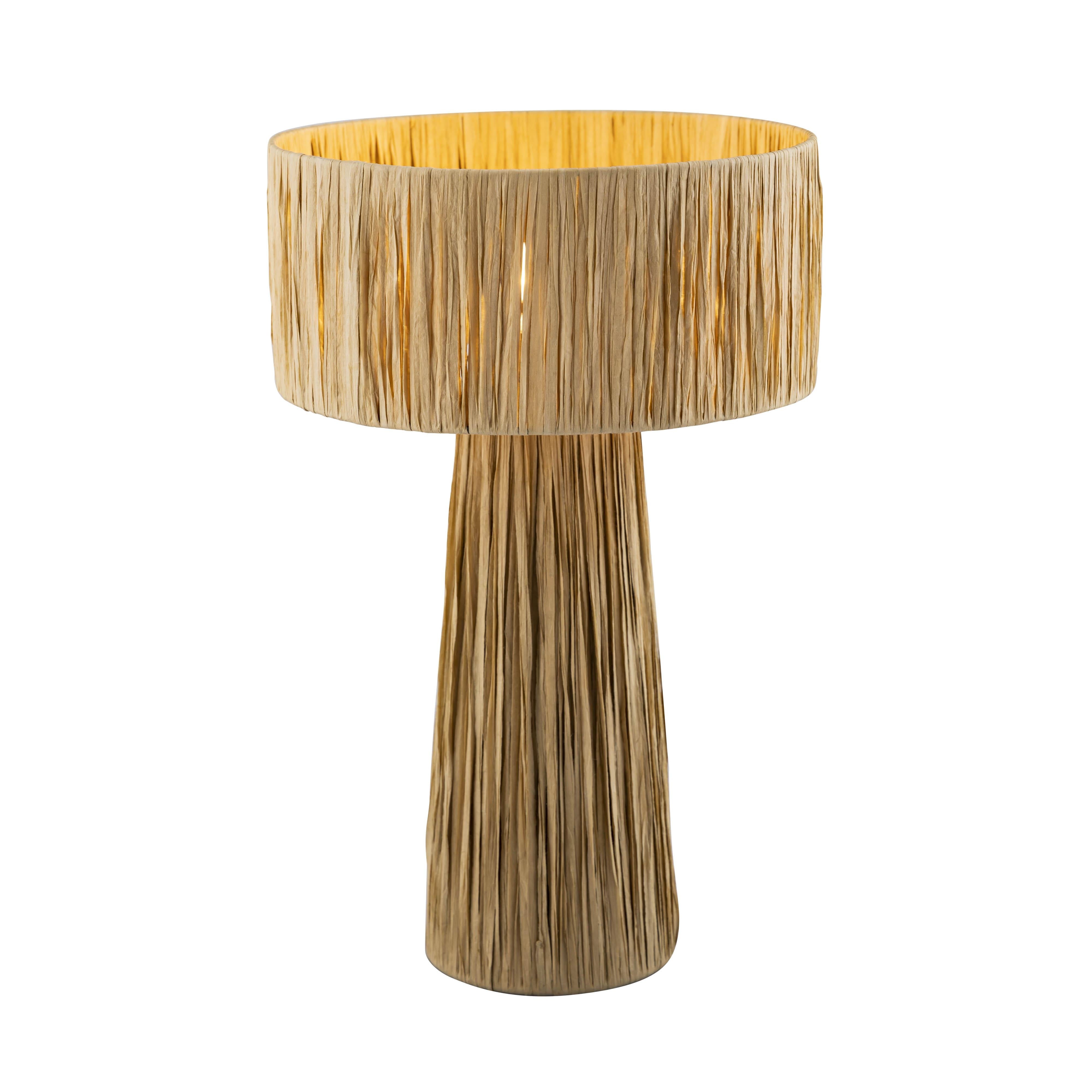 Shelby Raffia Natural Table Lamp