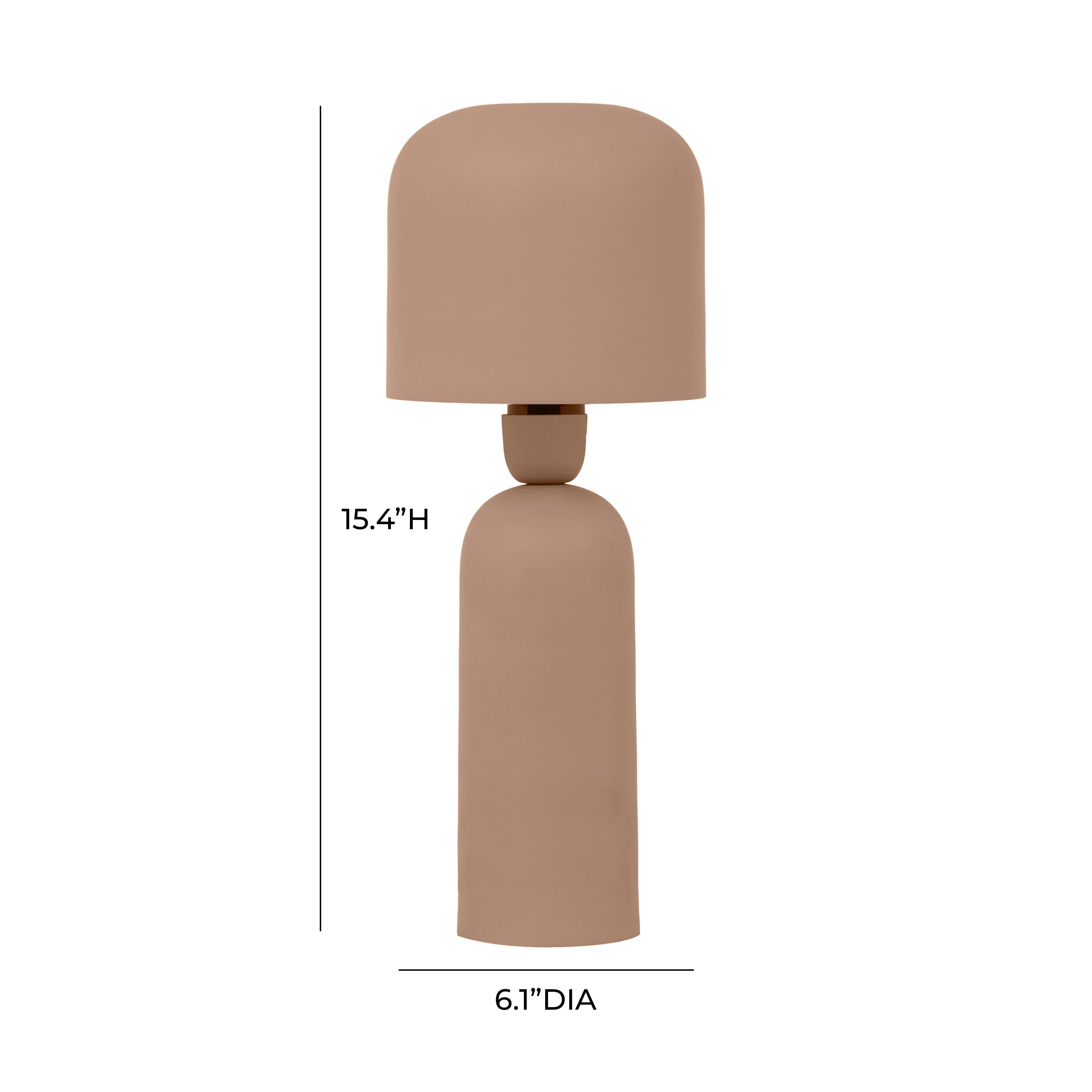 Shroom Terracotta Metal Table Lamp