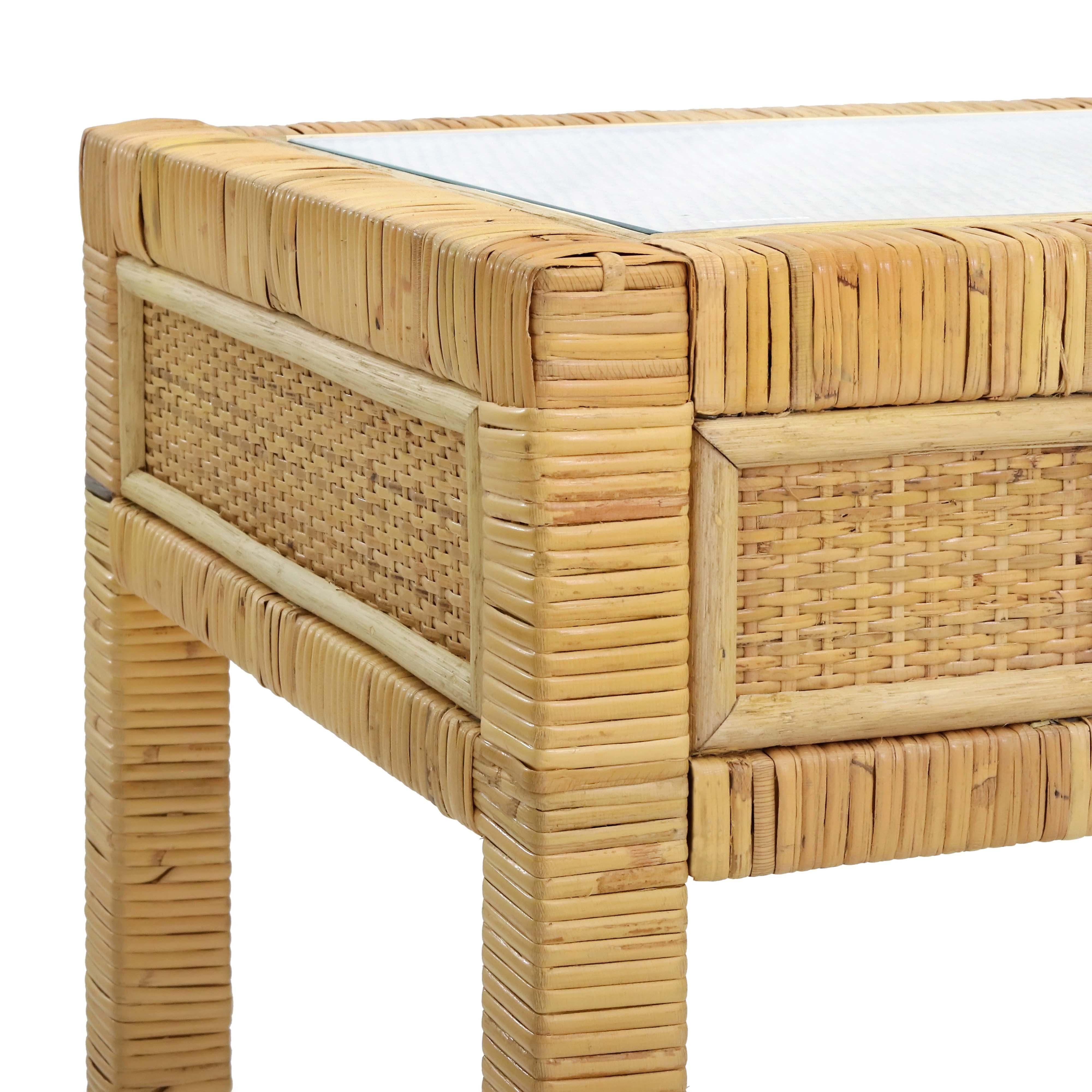 Amara Natural Rattan Desk