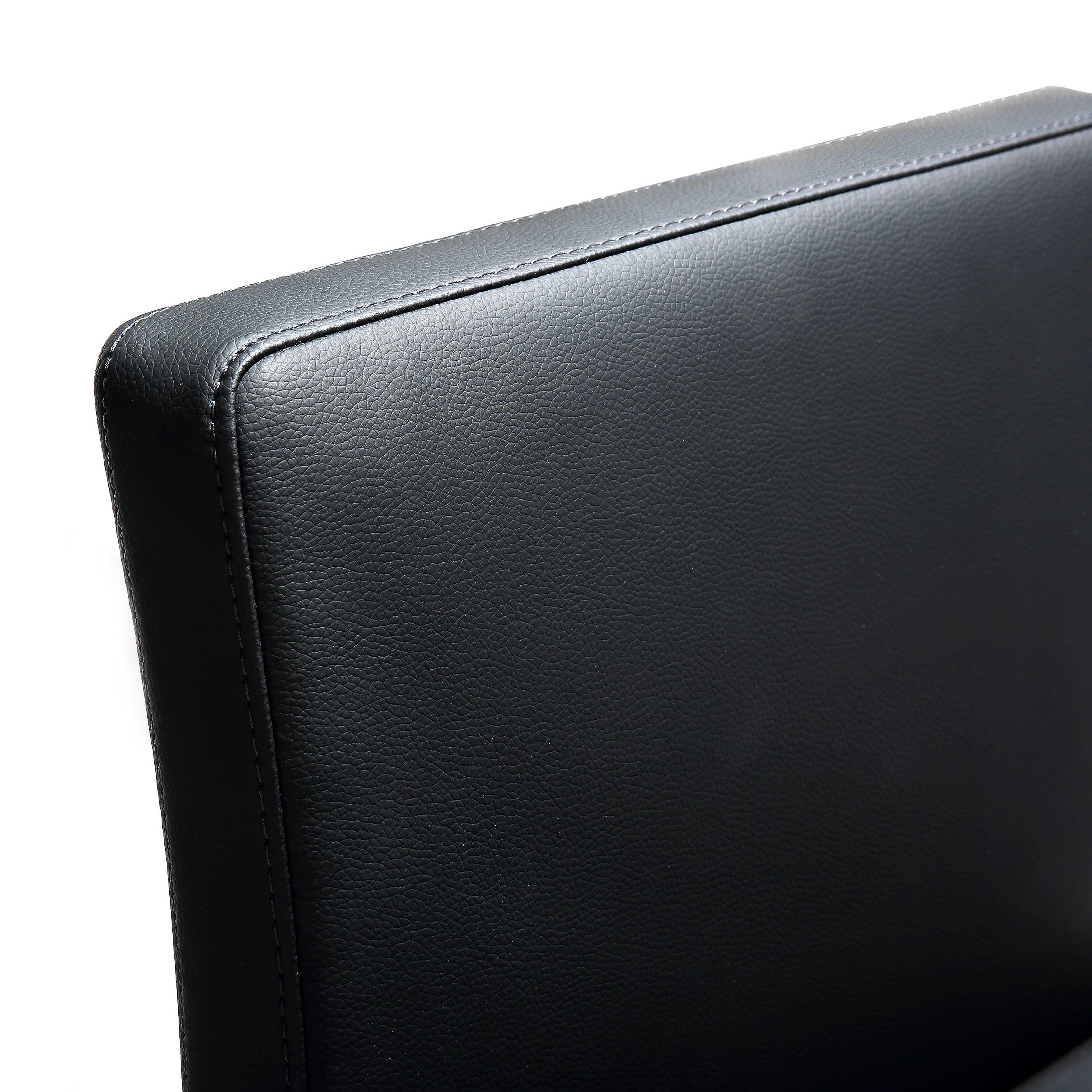 Parma Black Stainless Steel Counter Stool - Set of 2 - UK