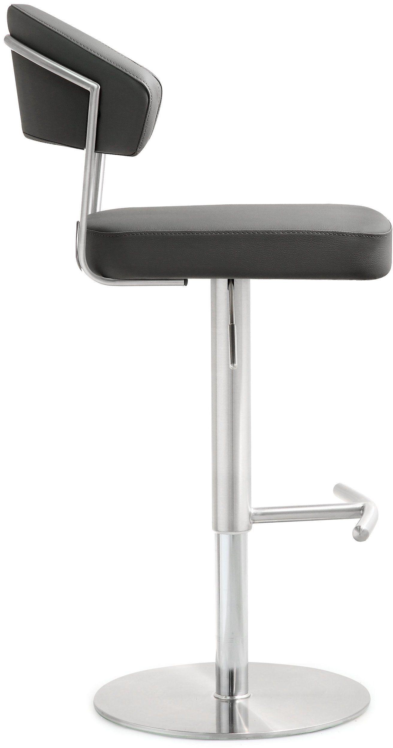 Cosmo Grey Stainless Steel Barstool - UK