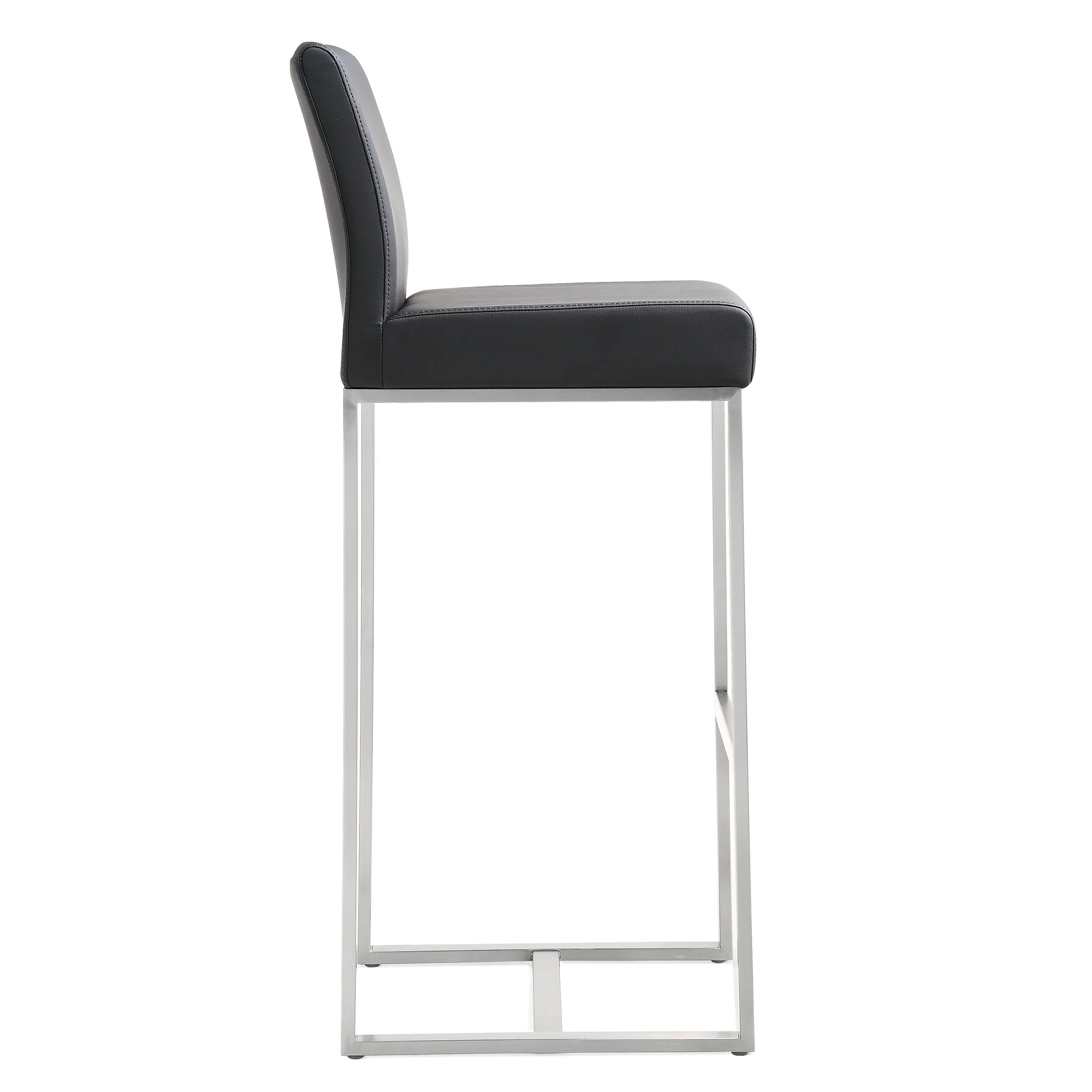 Denmark Black Stainless Steel Barstool - Set of 2 - UK