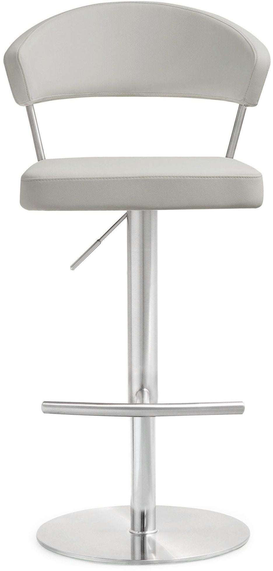 Cosmo Light Grey Stainless Steel Barstool - UK