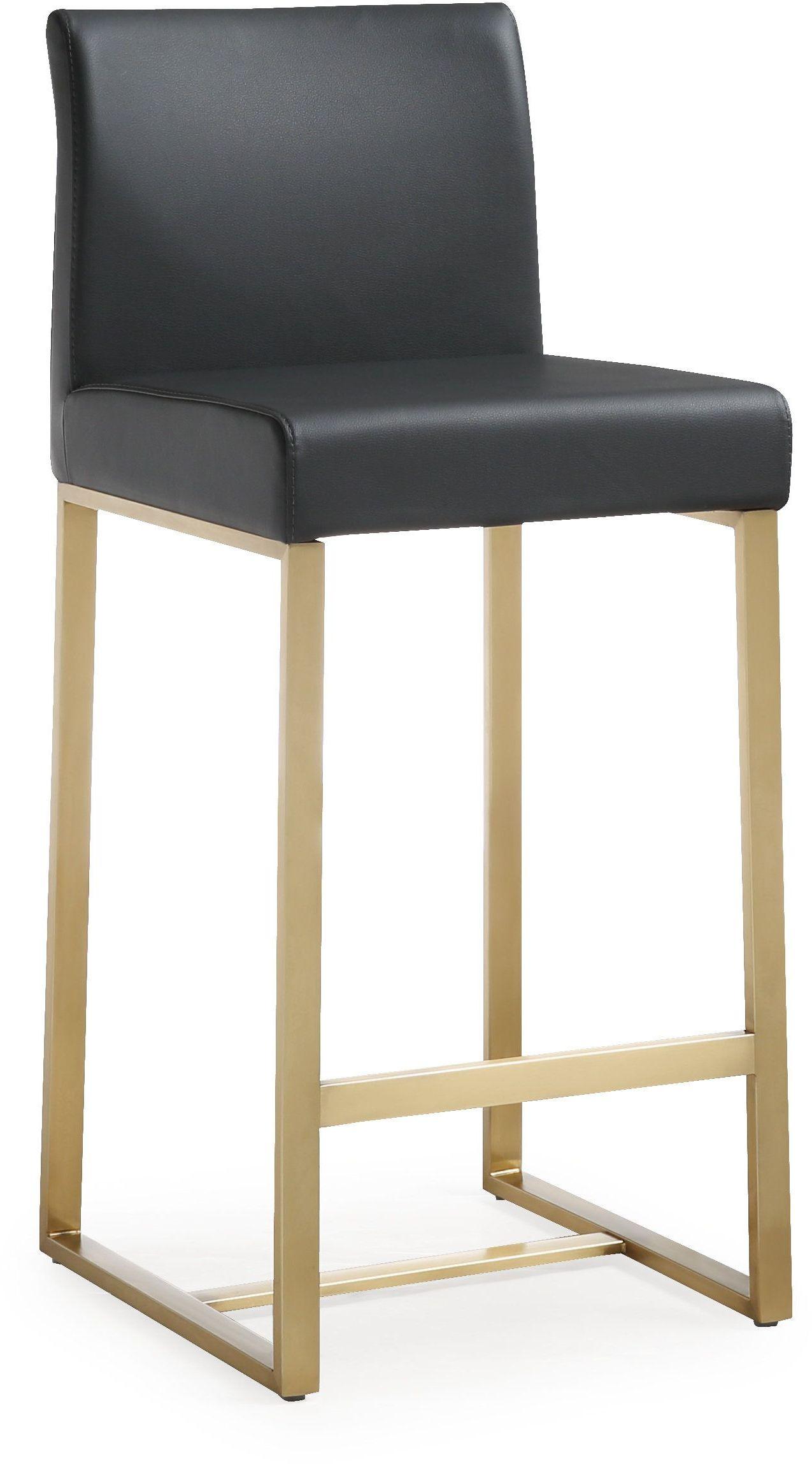 Denmark Black Gold Steel Counter Stool - Set of 2 - UK