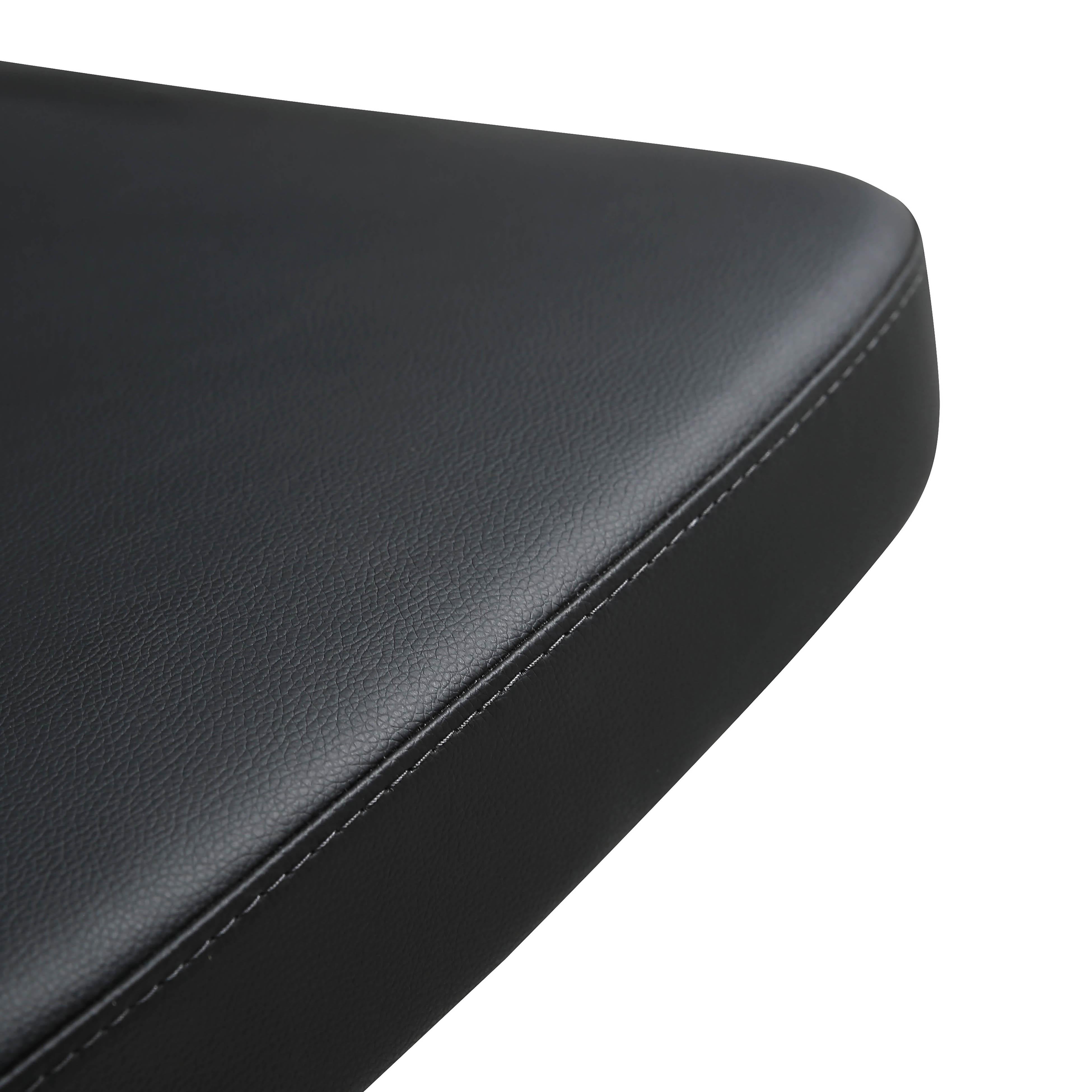 Cosmo Black Performance Vegan Leather on Black Steel Barstool - UK