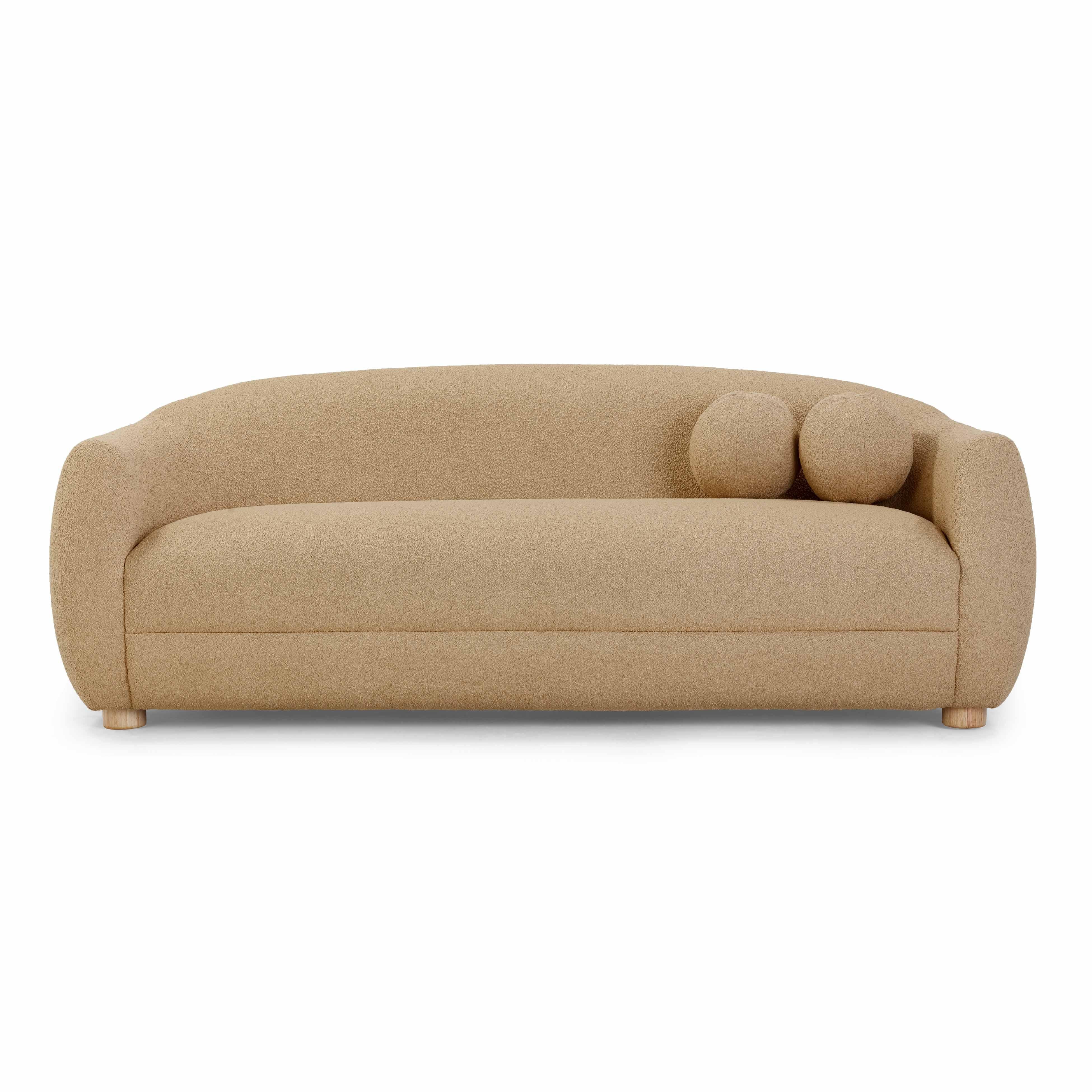 Judy Honey Boucle Sofa