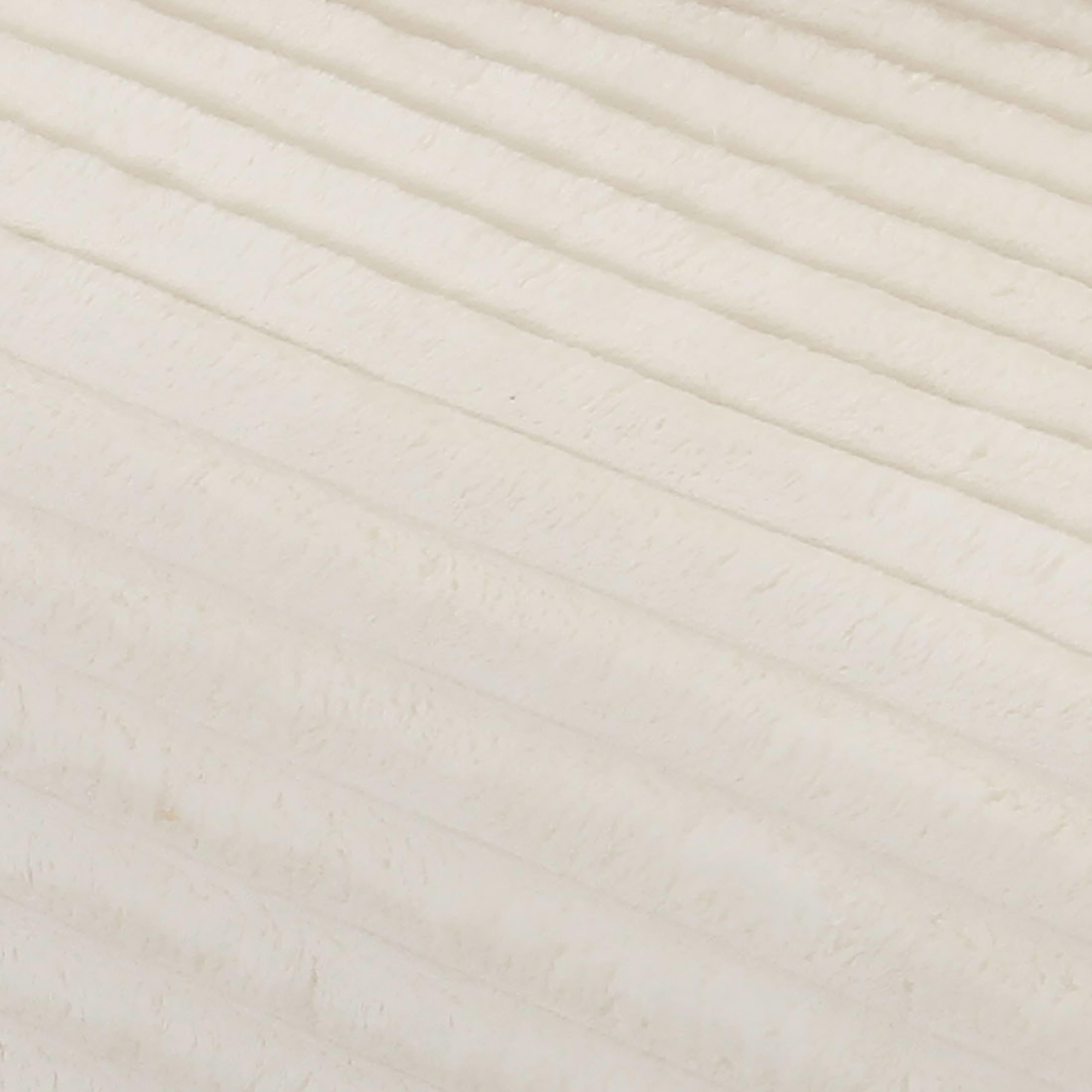 Tarra Fluffy Oversized Cream Corduroy Modular LAF Chaise - UK