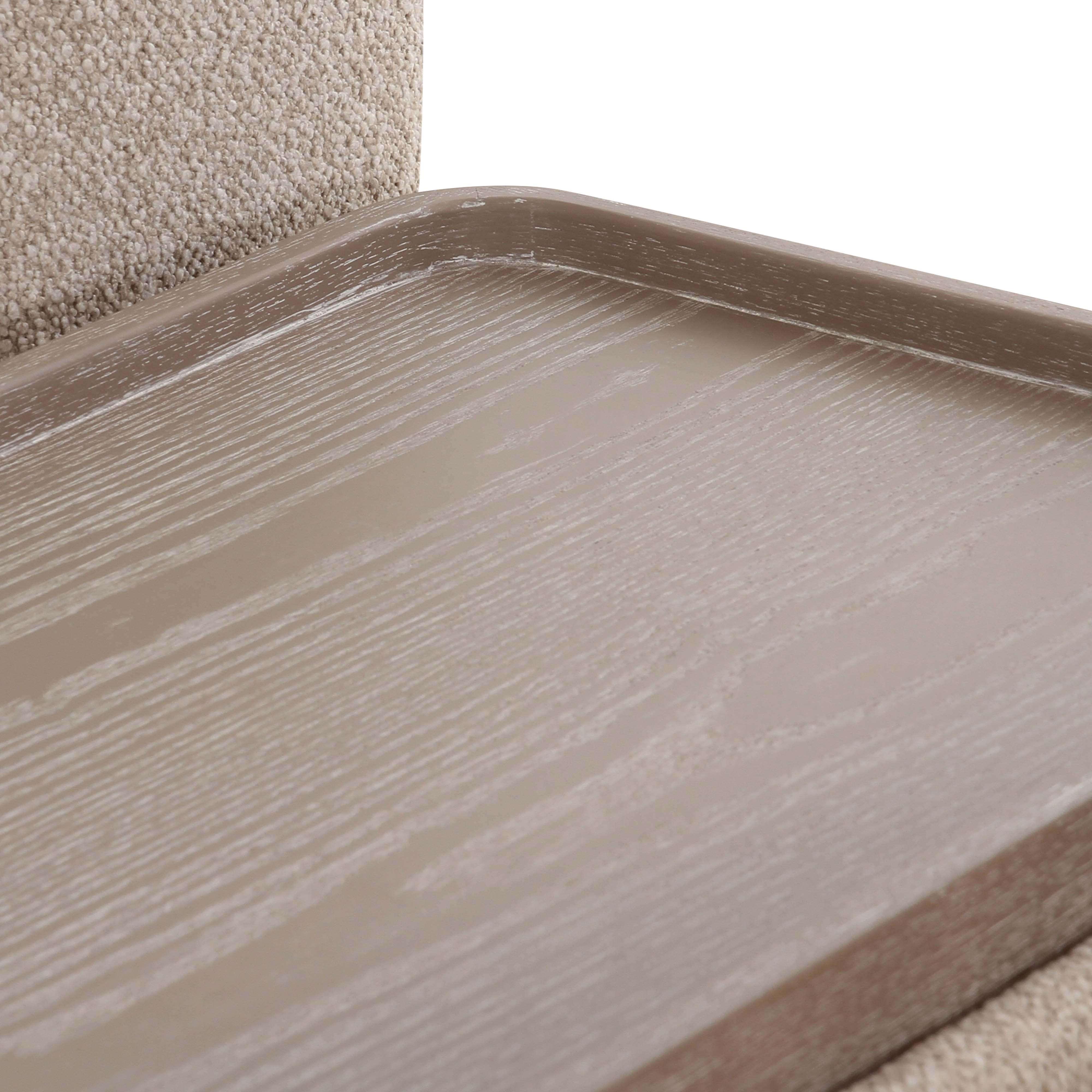 Sylvie Cream Boucle 4-Piece Right Chaise Sectional