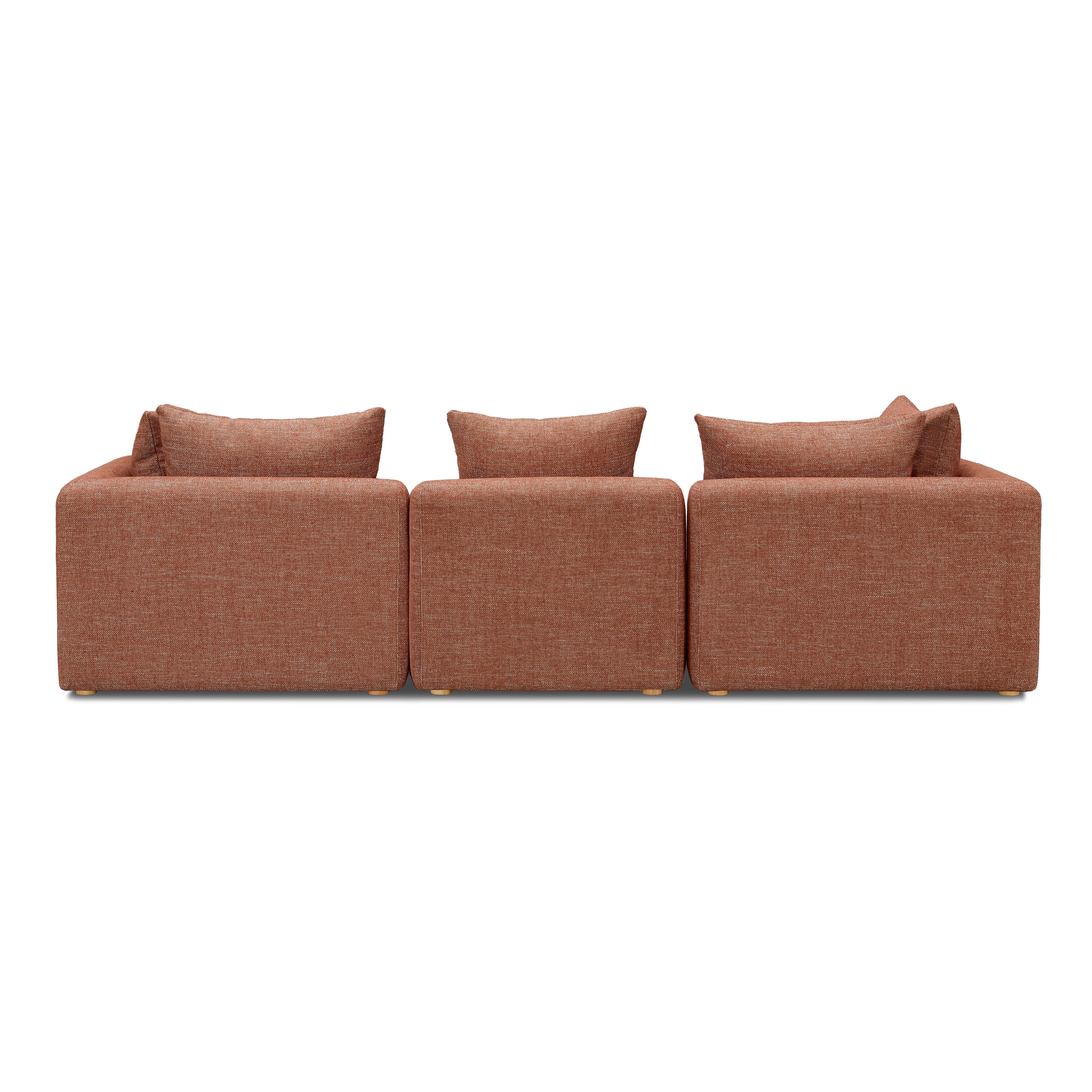 Hangover Sedona Red Textured Fabric Sofa