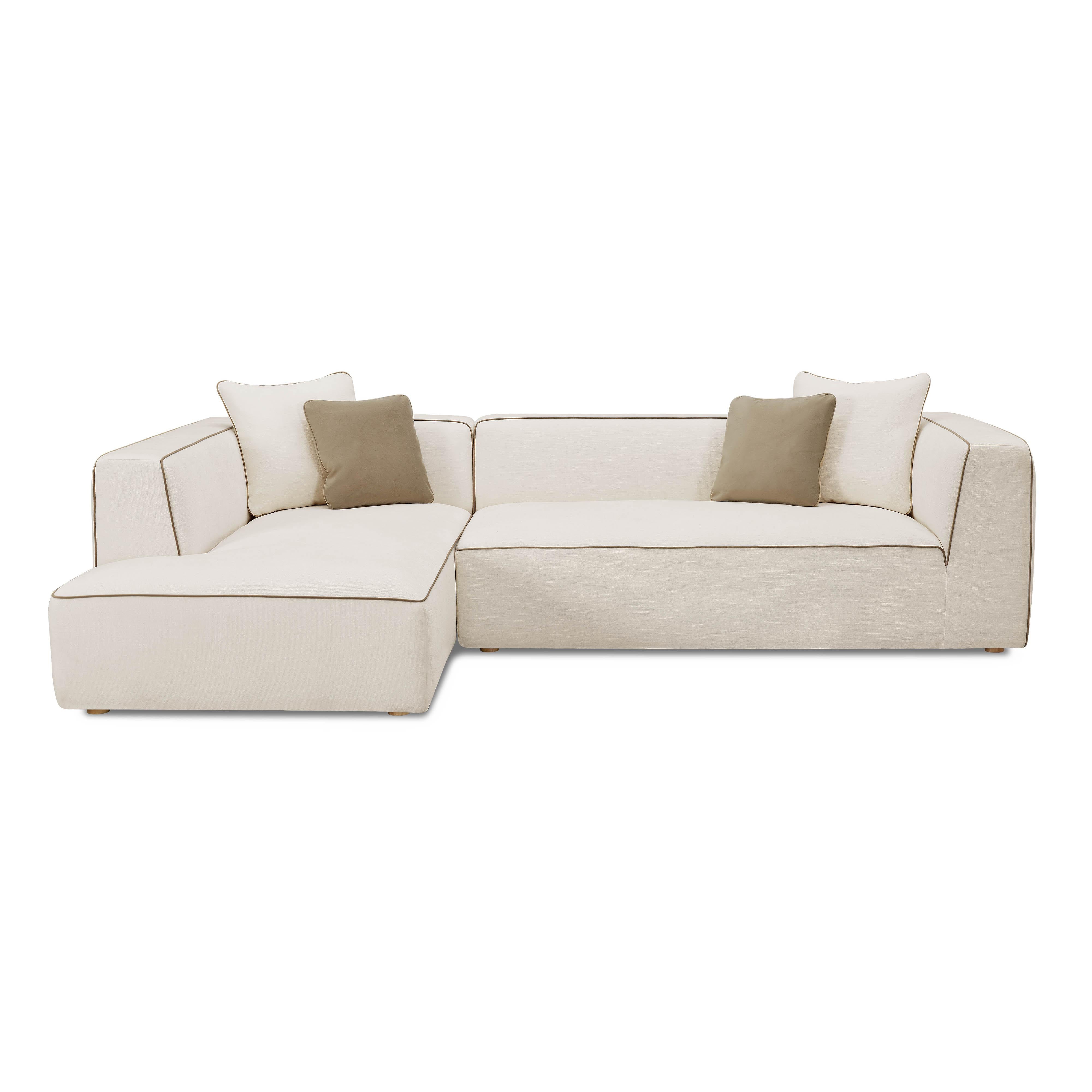 Tristine Cream Linen LAF Sectional