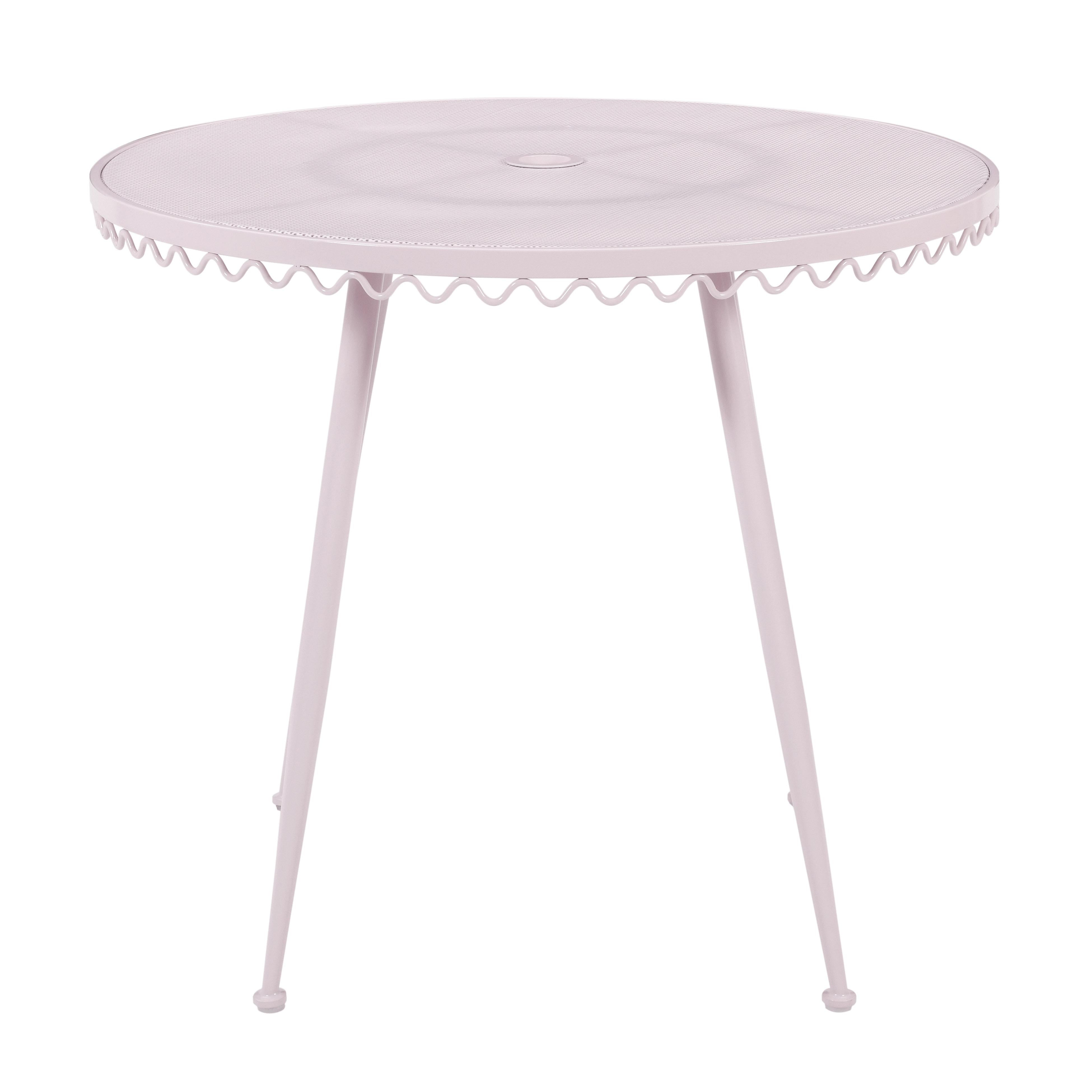 Erica Pink Wrought Iron Outdoor Cafe Table
