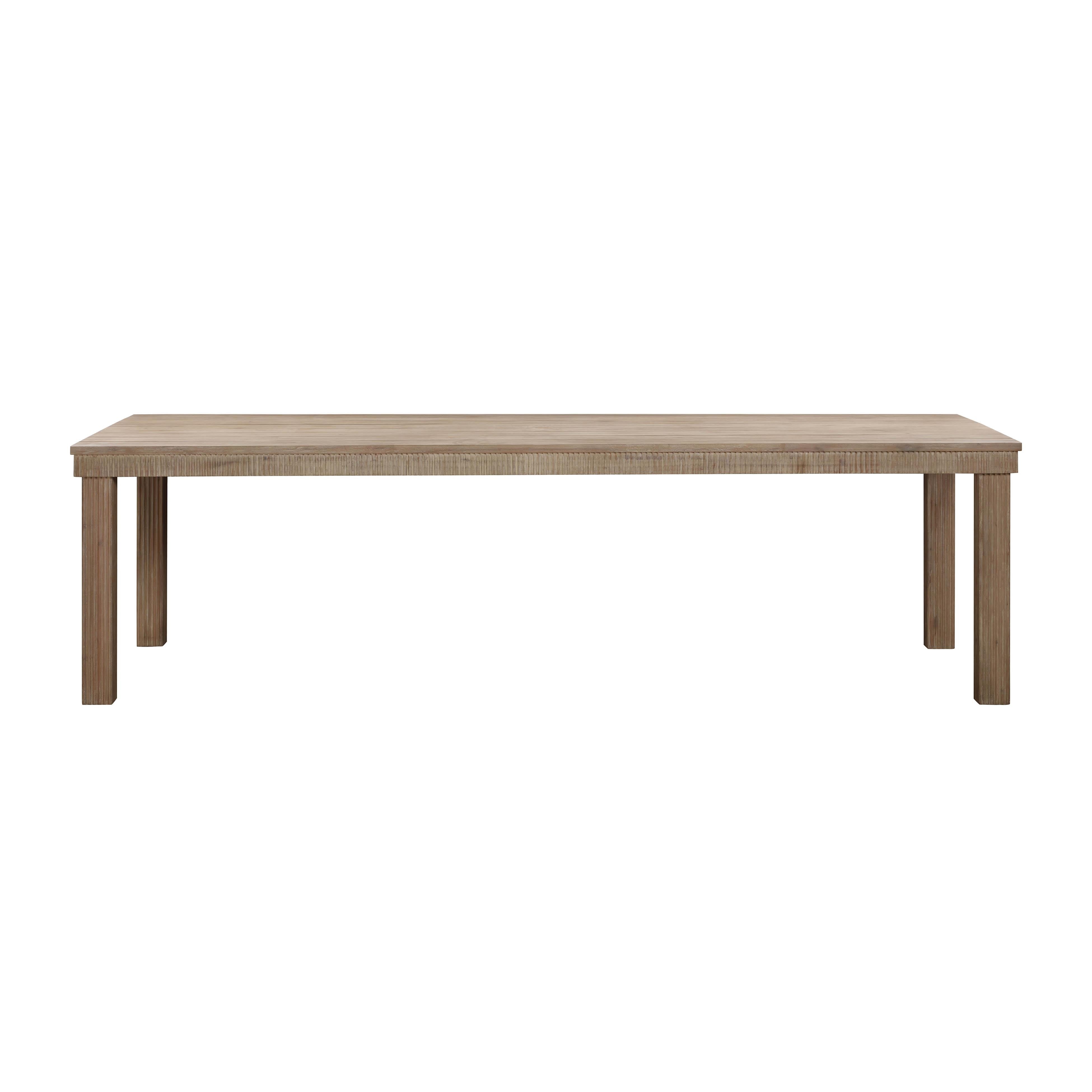 Cassie Natural 108 Inch Rectangular Outdoor Dining Table