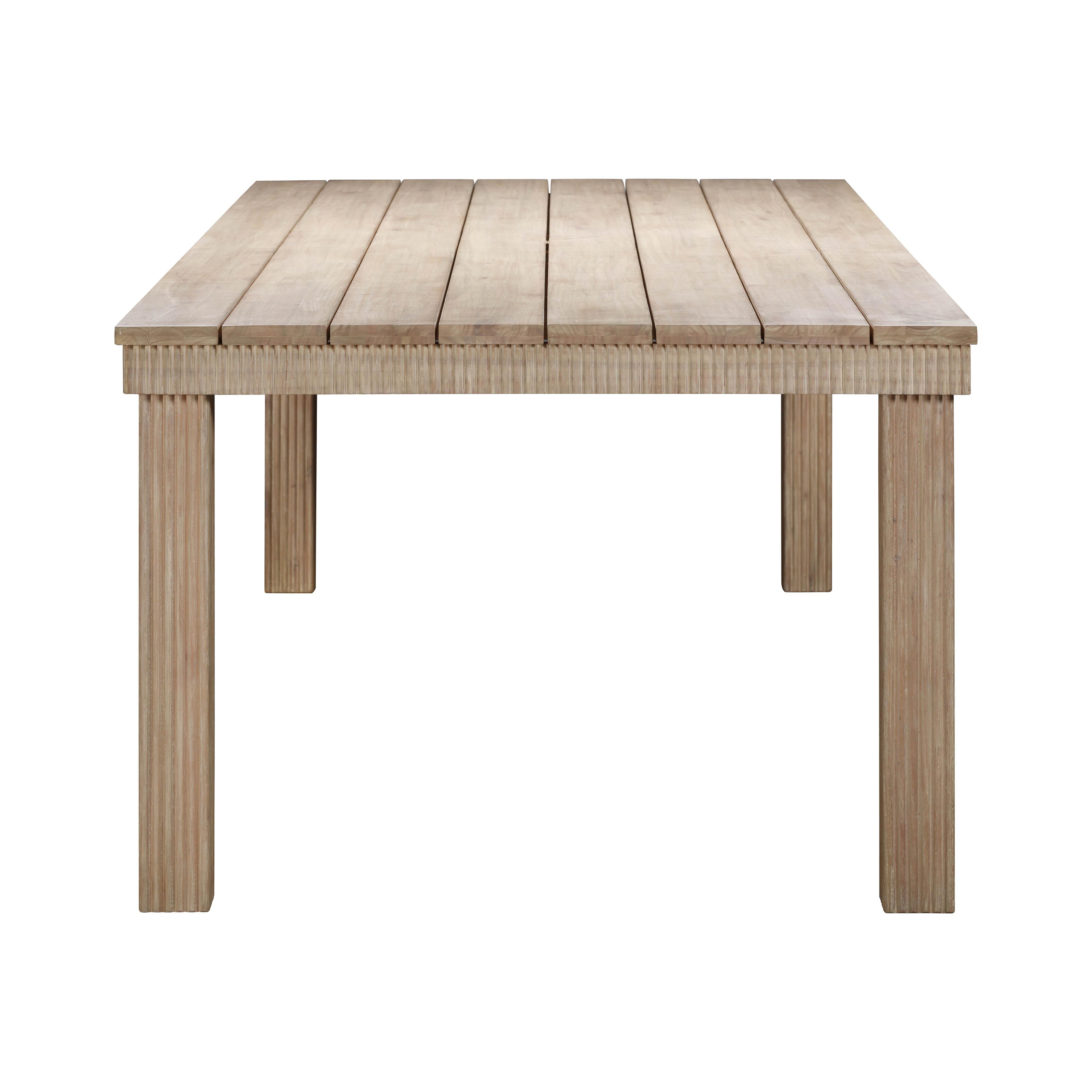 Cassie Natural 108 Inch Rectangular Outdoor Dining Table